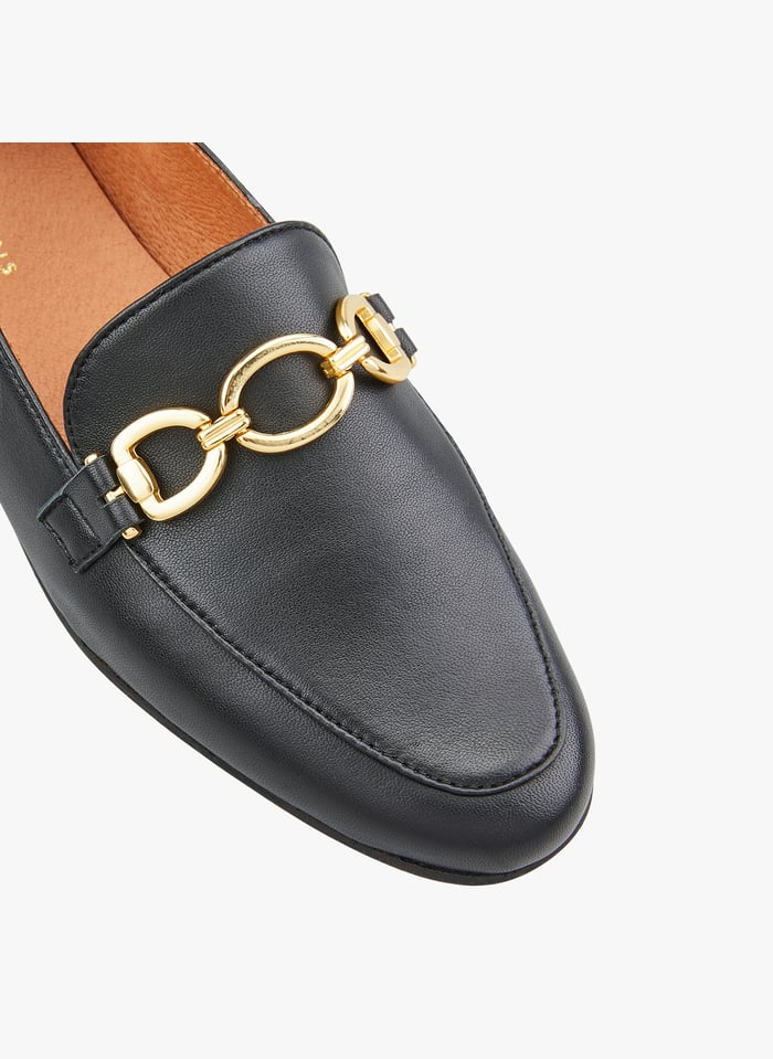 Mocassins en cuir Noir