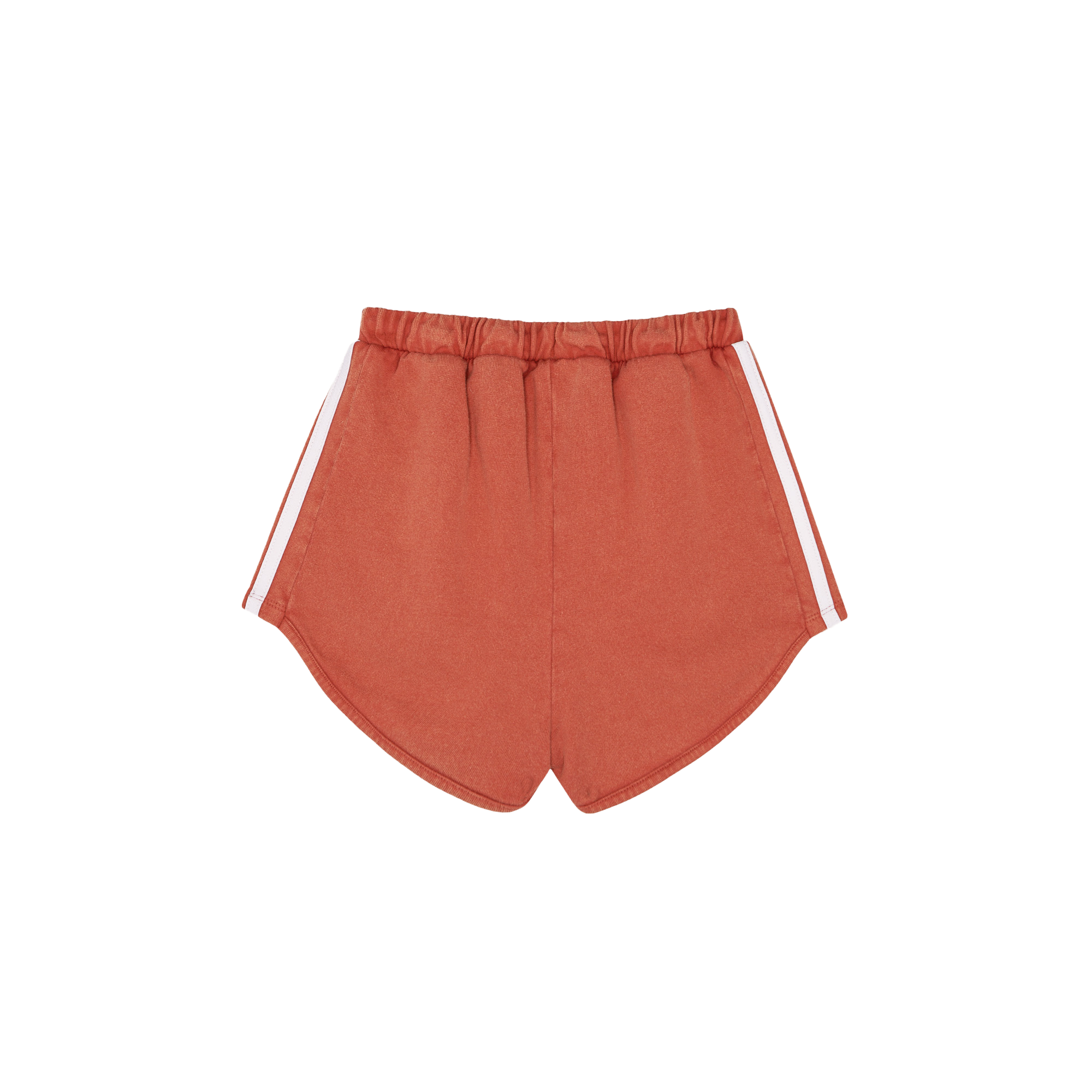 High-waisted cotton shorts THE CAMPAMENTO Red