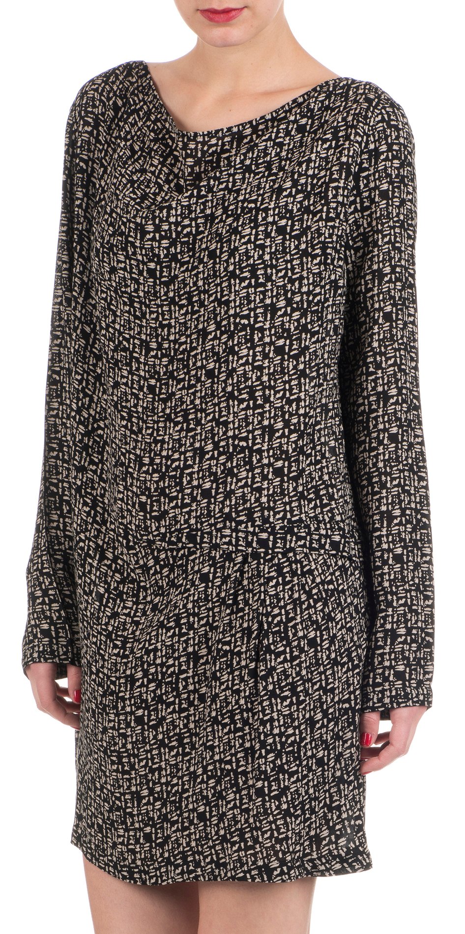 Printed dress ATTIC AND BARN Black