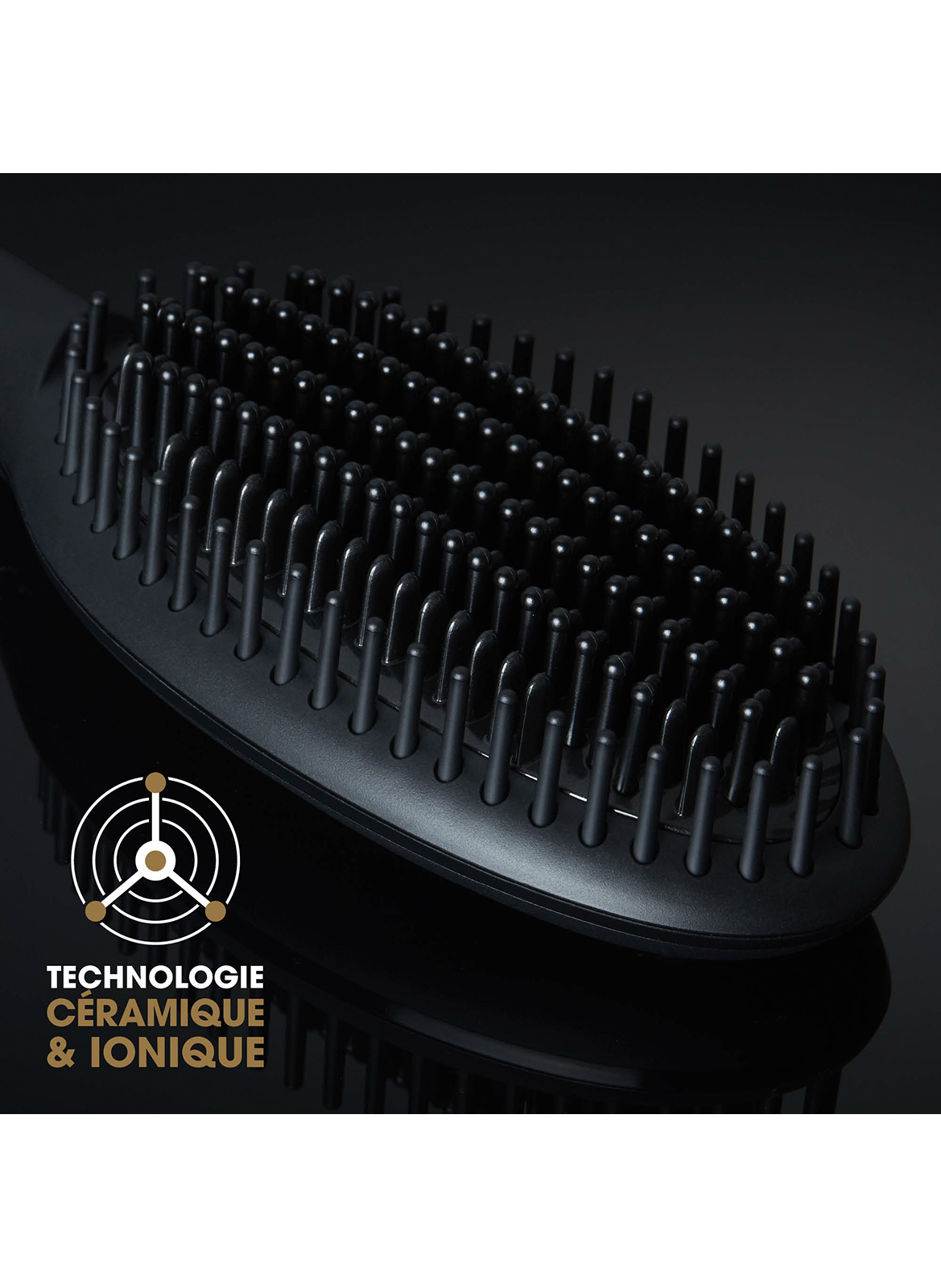 GHD GLIDE Heated Straightening Brush GHD Noir