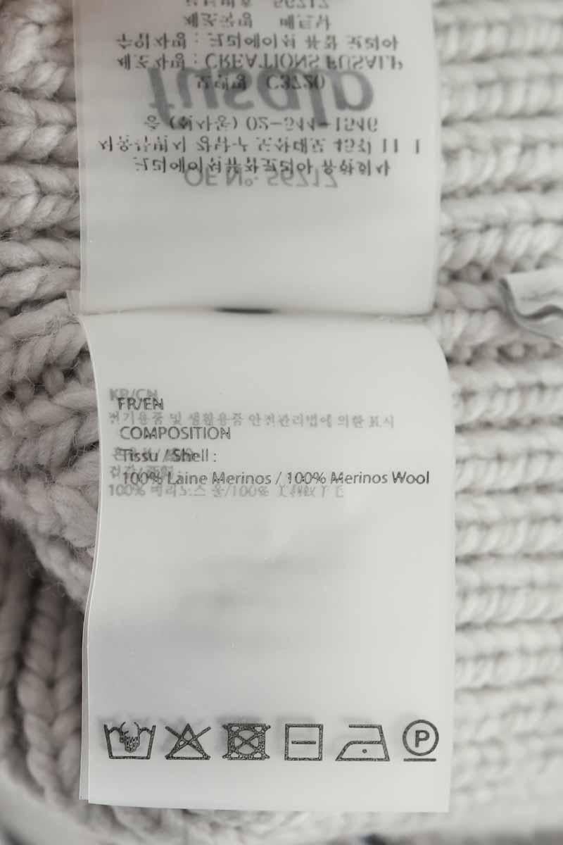 Low-cut loose-fit dress Grey