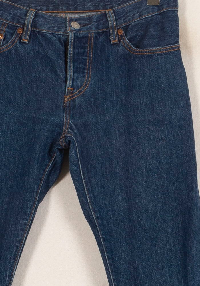 Cropped slim jeans with studs LEVI'S - Seconde main Blue