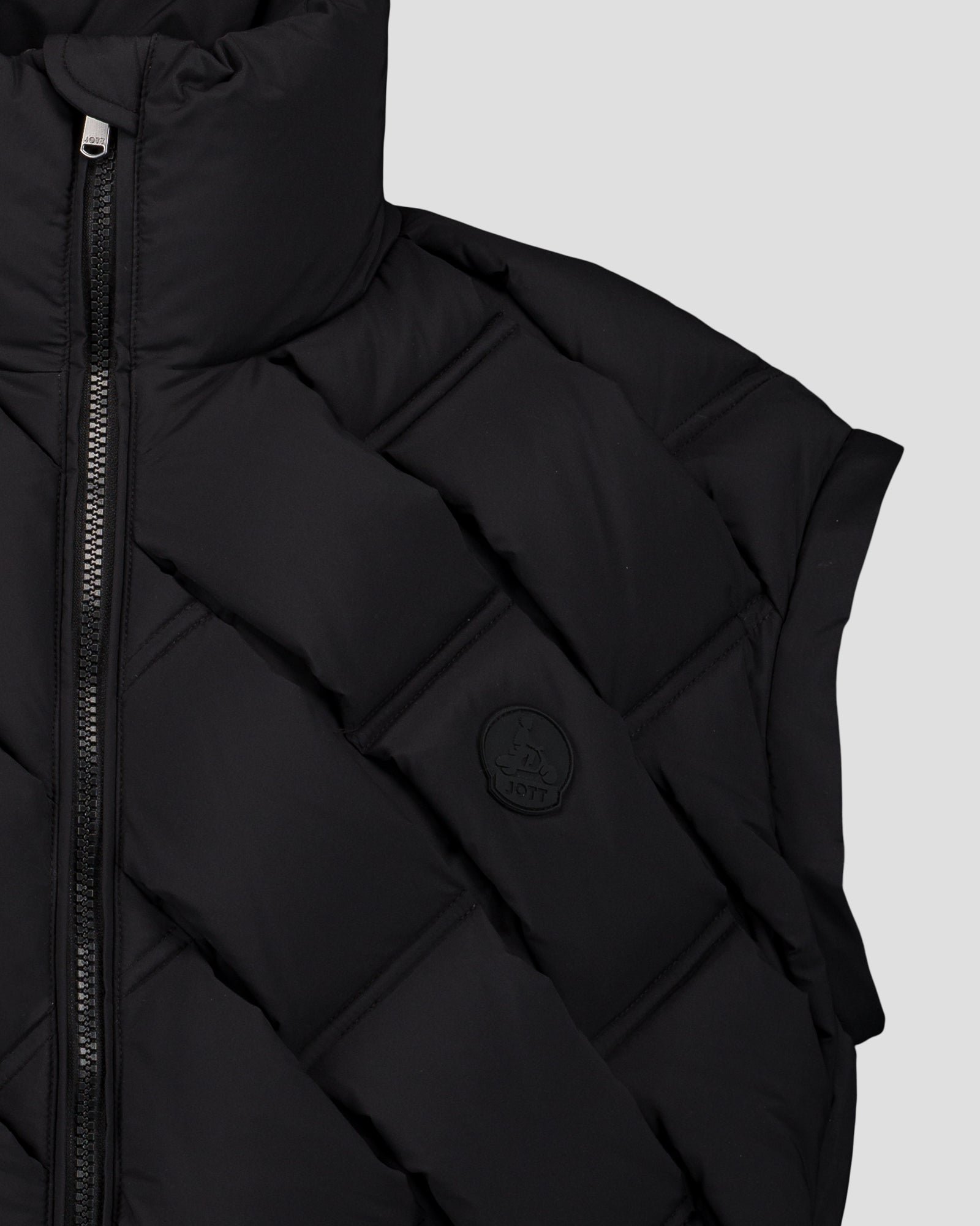 Alya quilted puffer cold weather jacket JOTT Black