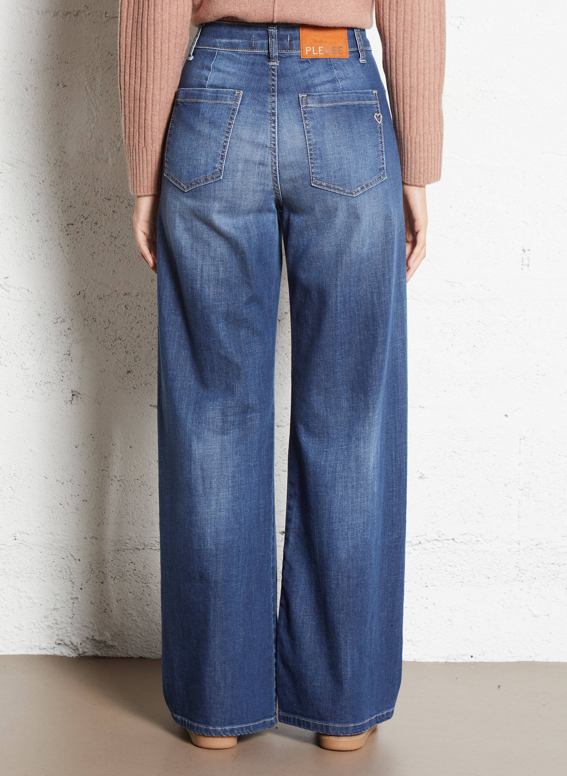 Jean flare PLEASE Bleu