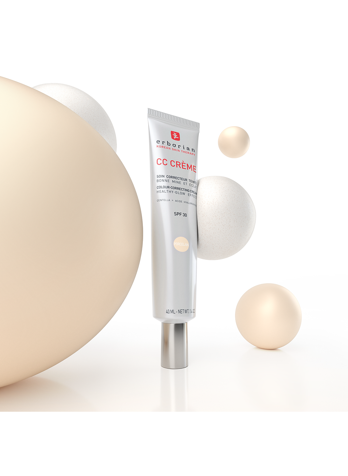 CC Crème - Soin Correcteur teinté – Bonne mine & éclat ERBORIAN Caramel