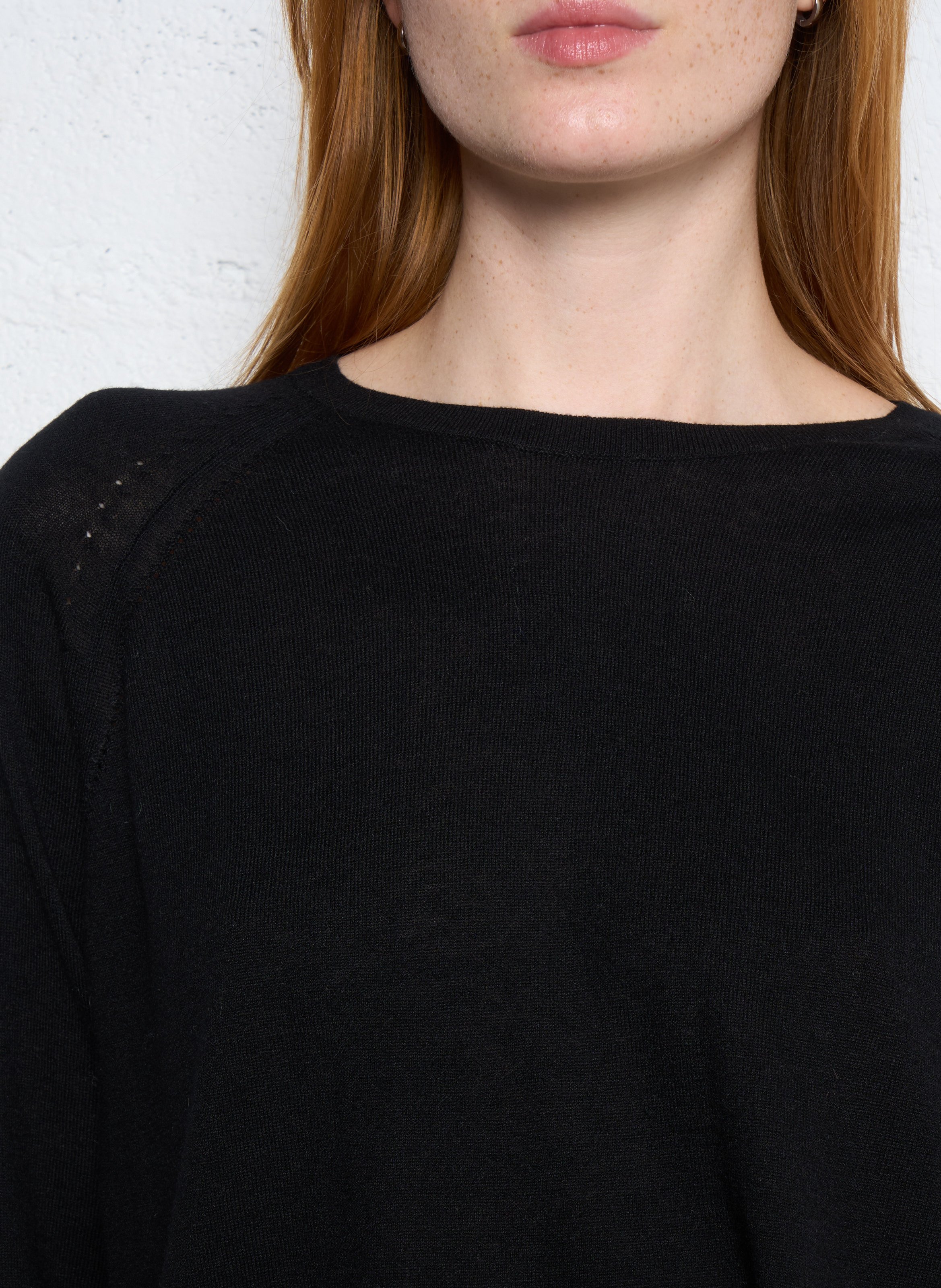 Pull oversize en maille NICE THINGS Noir