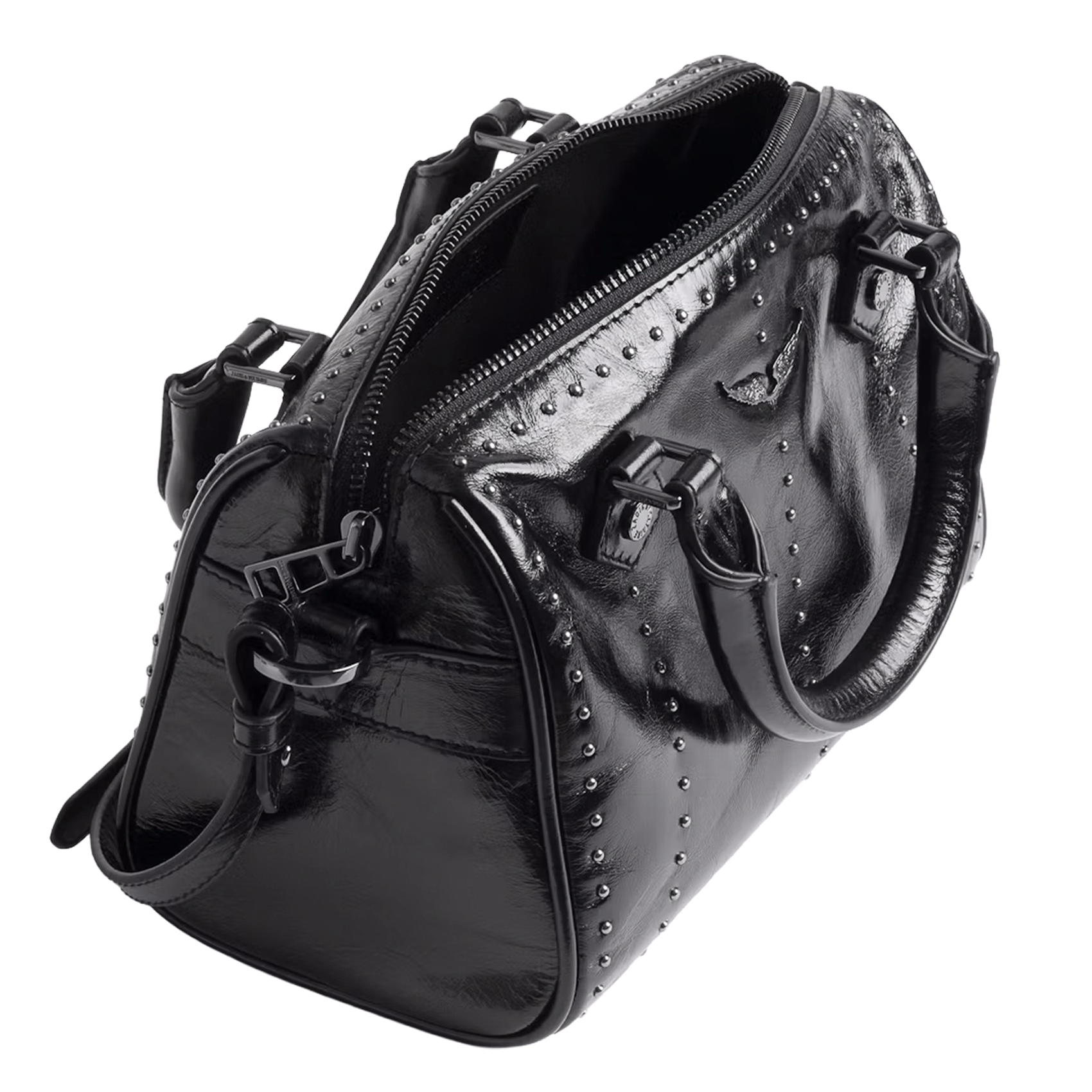 Patent leather shoulder bag ZADIG&VOLTAIRE Black