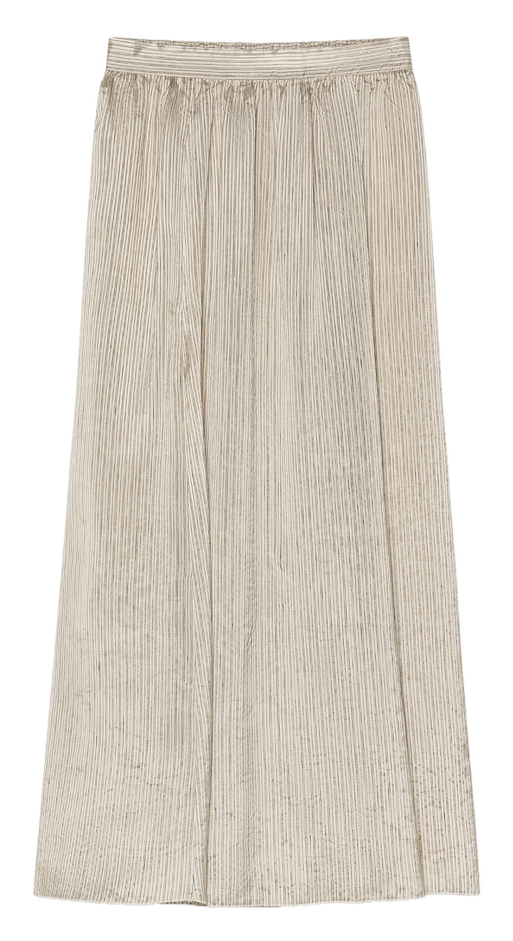 Langer Wickelrock mit Streifen POMANDERE Weiss