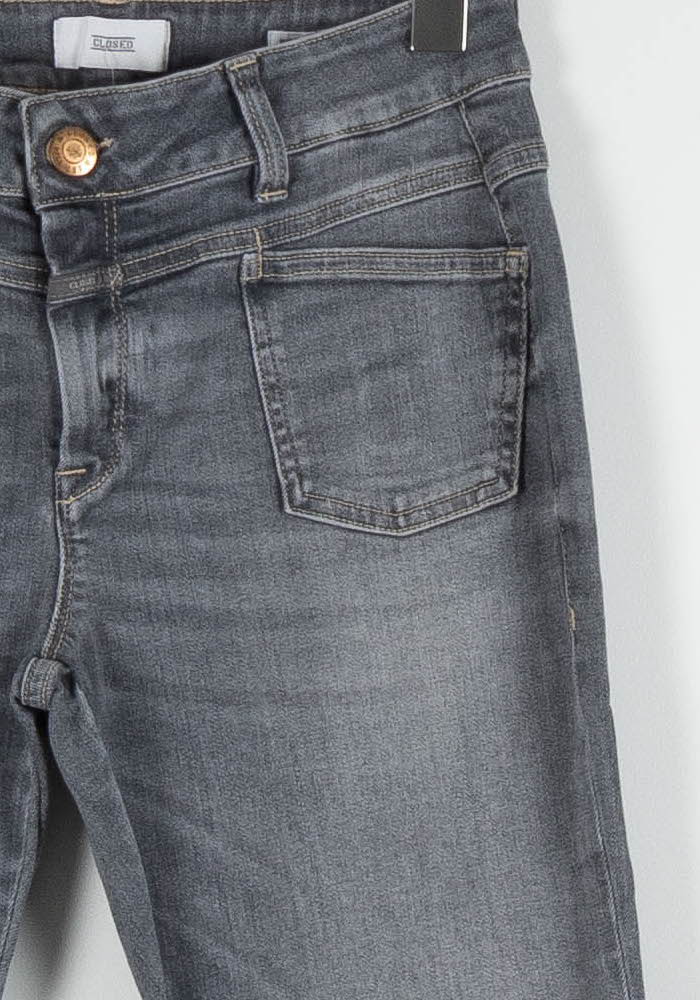 Cropped slim jeans with studs CLOSED - Seconde Main Grey