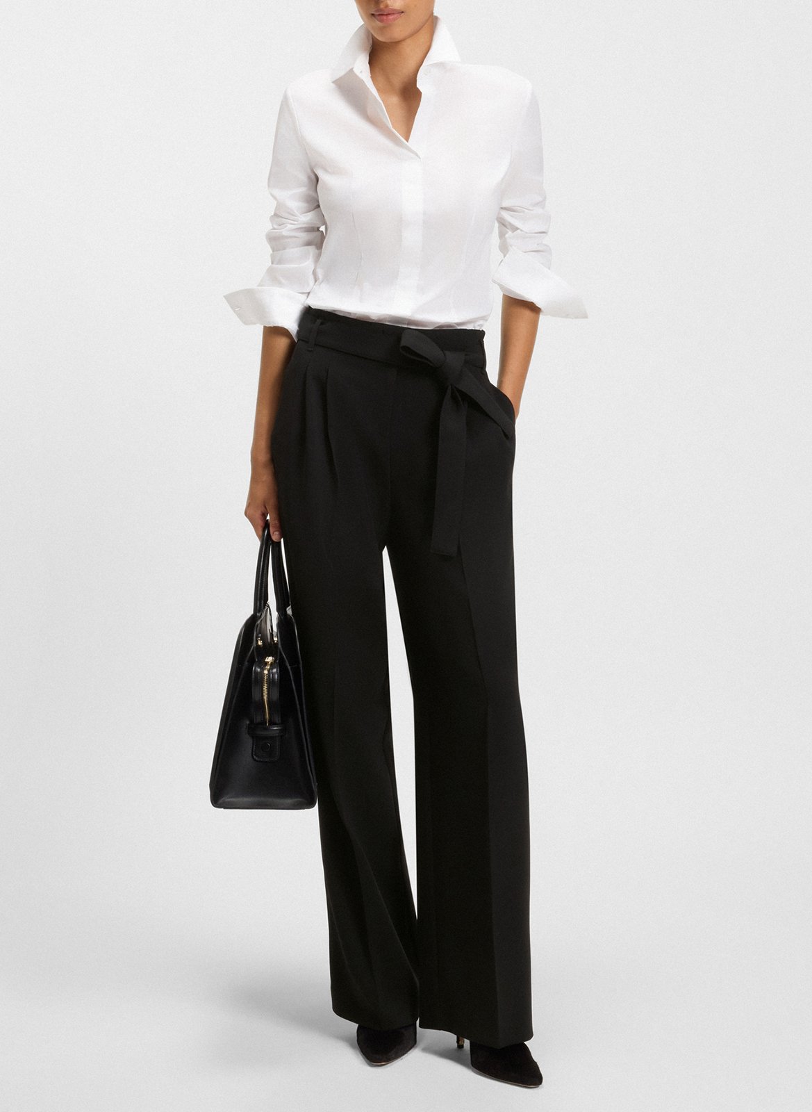 Pantalon à pinces  BOSS Noir