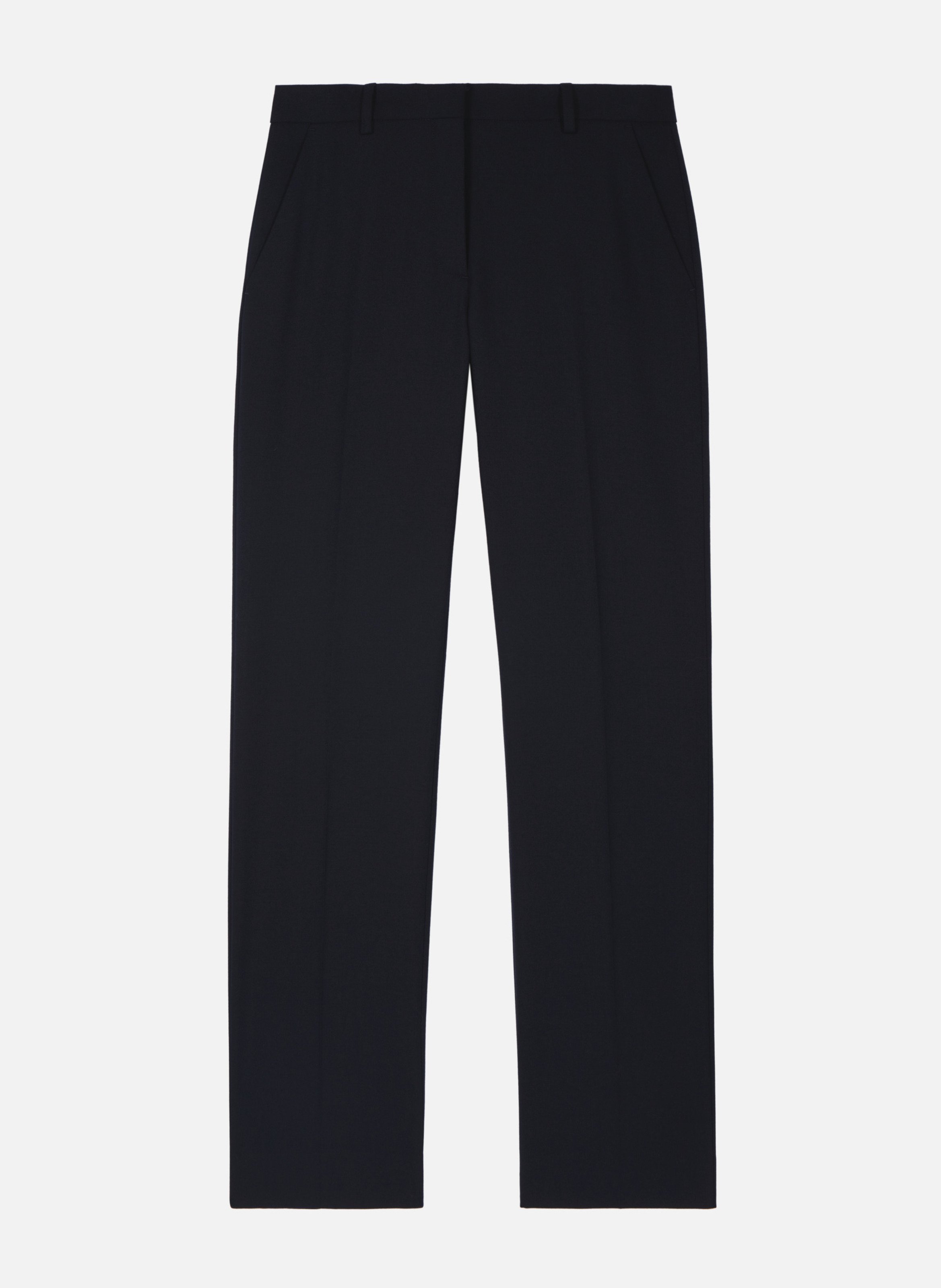 Straight tailored trousers in blended wool THE KOOPLES Blue
