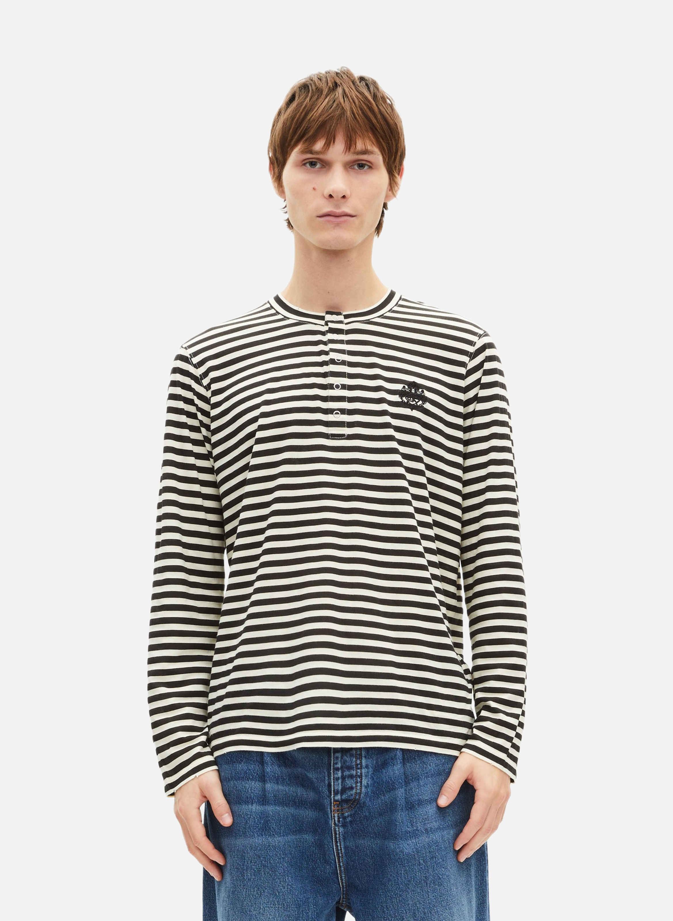 Long-sleeve striped T-shirt THE KOOPLES Beige