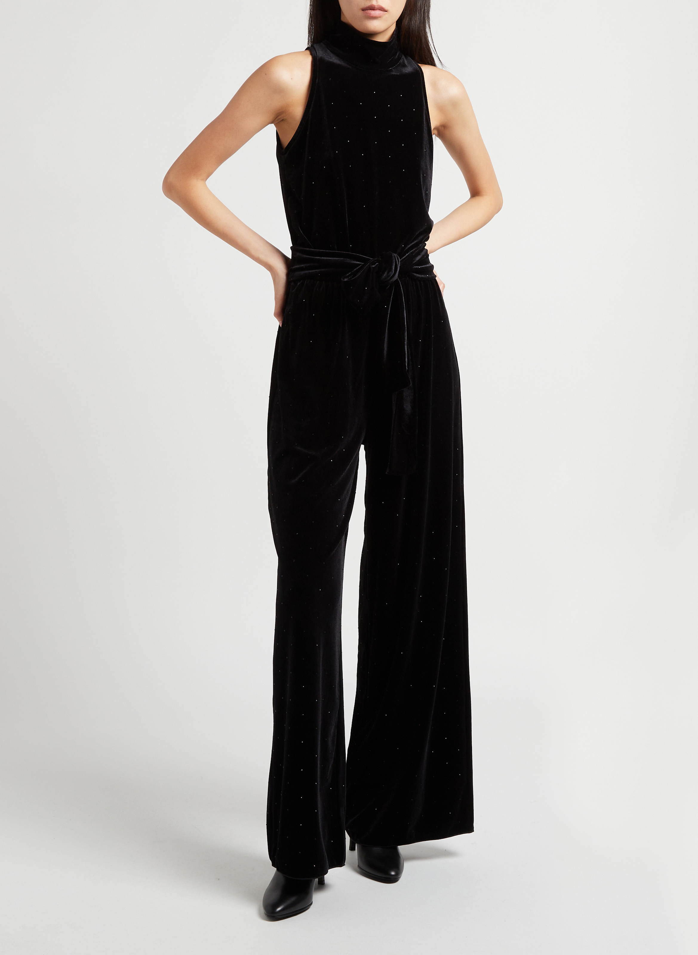 Velvet jumpsuit MAX&Co. Black