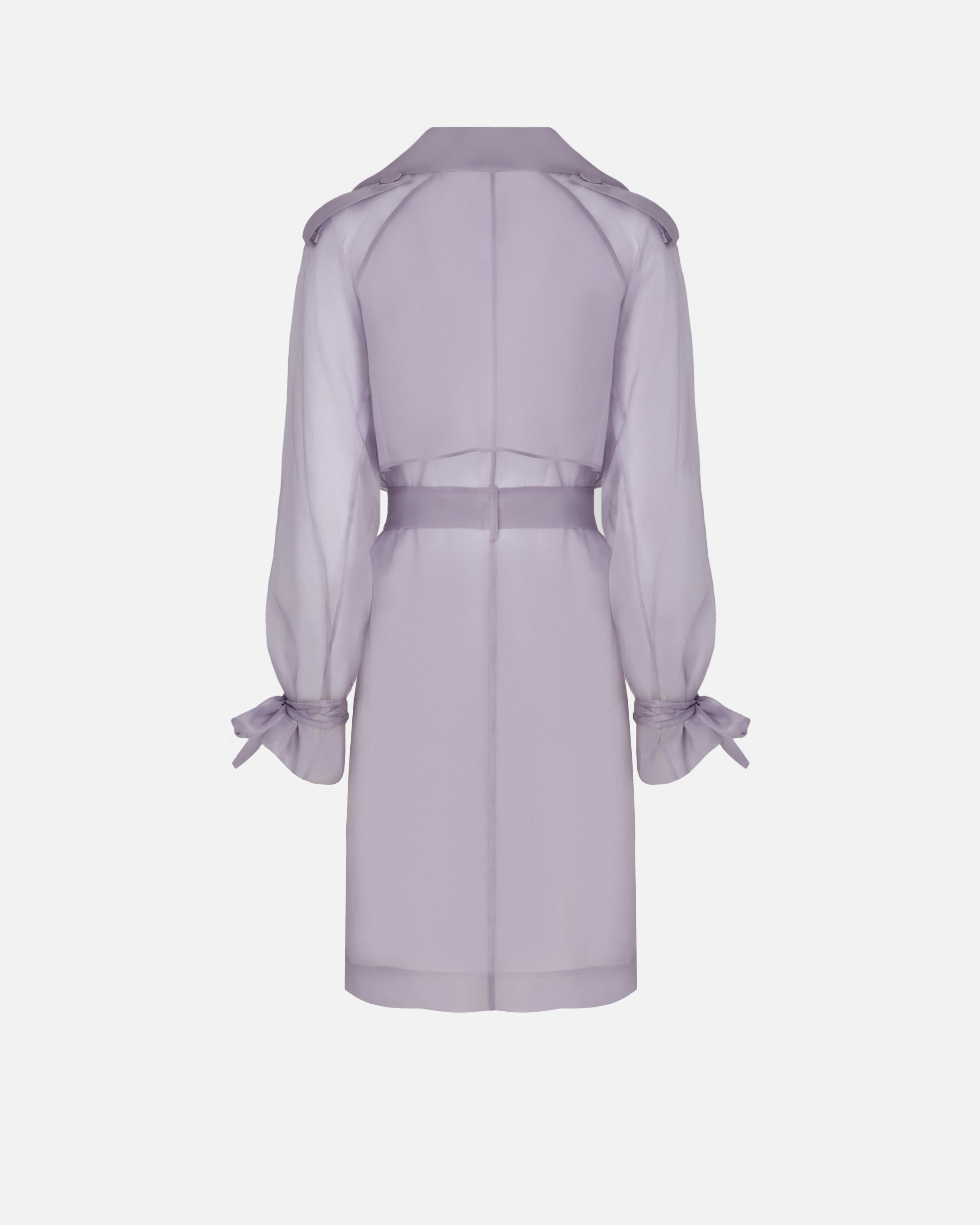 Trench en organza de soie PINKO Violet