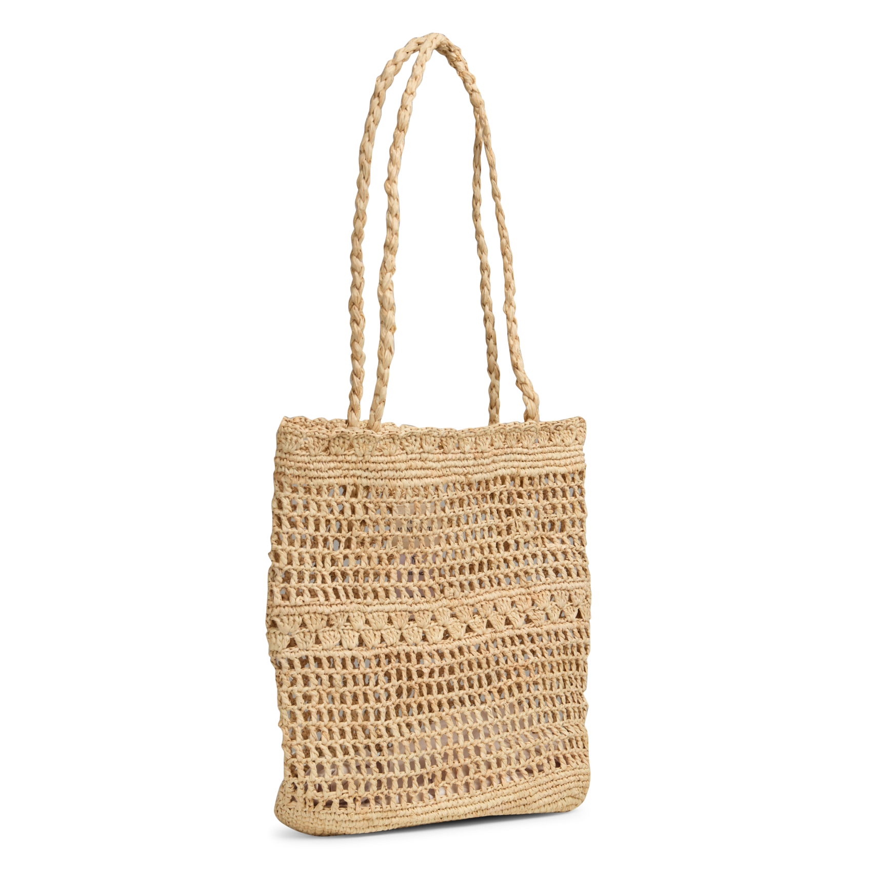 Kleine Tasche aus Raffiabast PETITE MENDIGOTE Beige