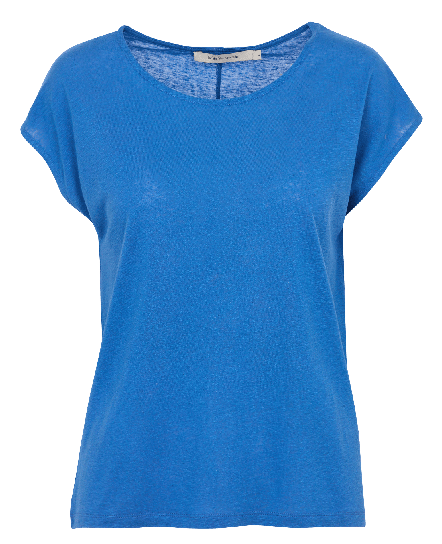 Tee-shirt oversize col rond LA FEE MARABOUTEE Bleu