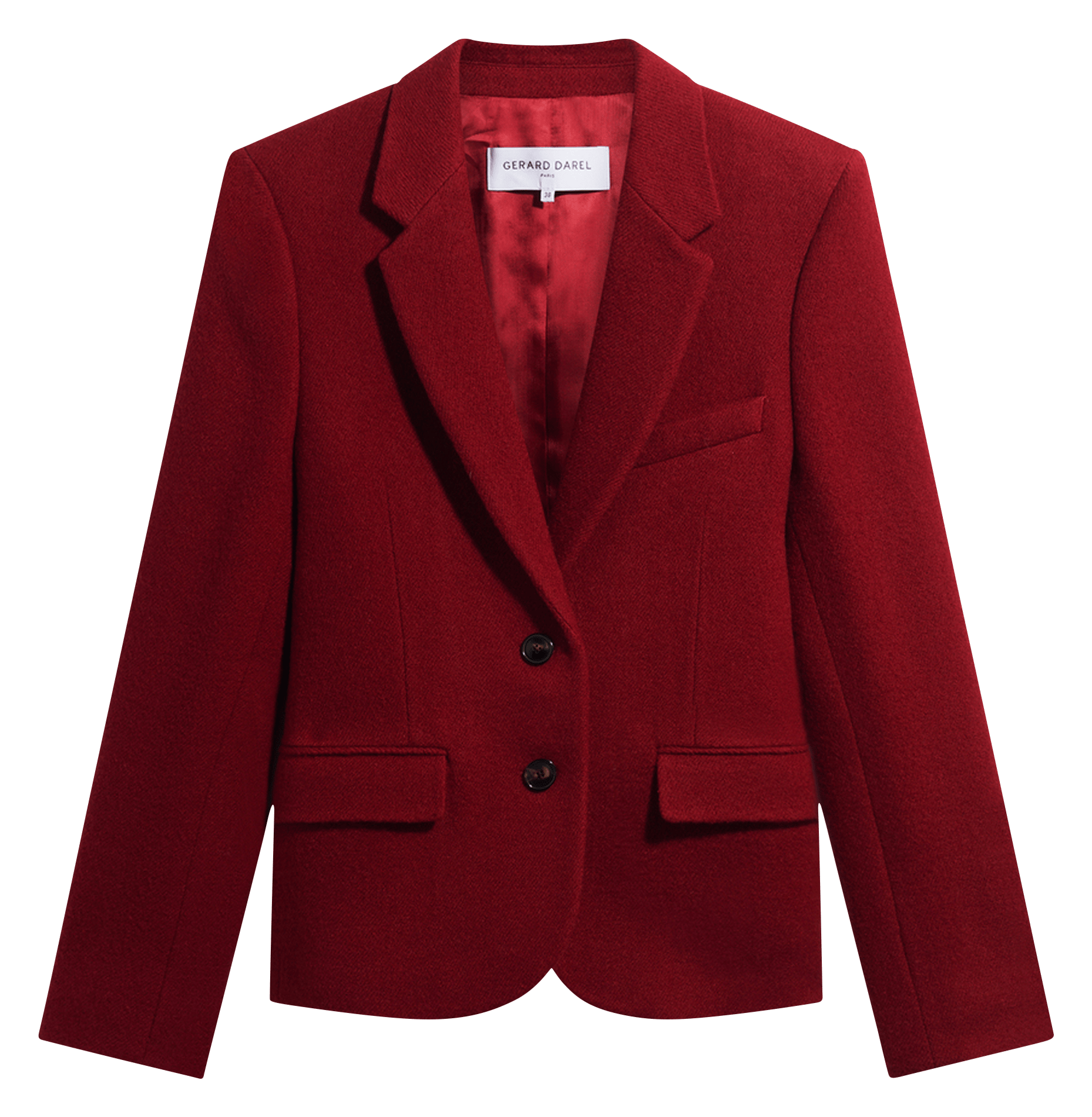Straight wool blazer GERARD DAREL Red