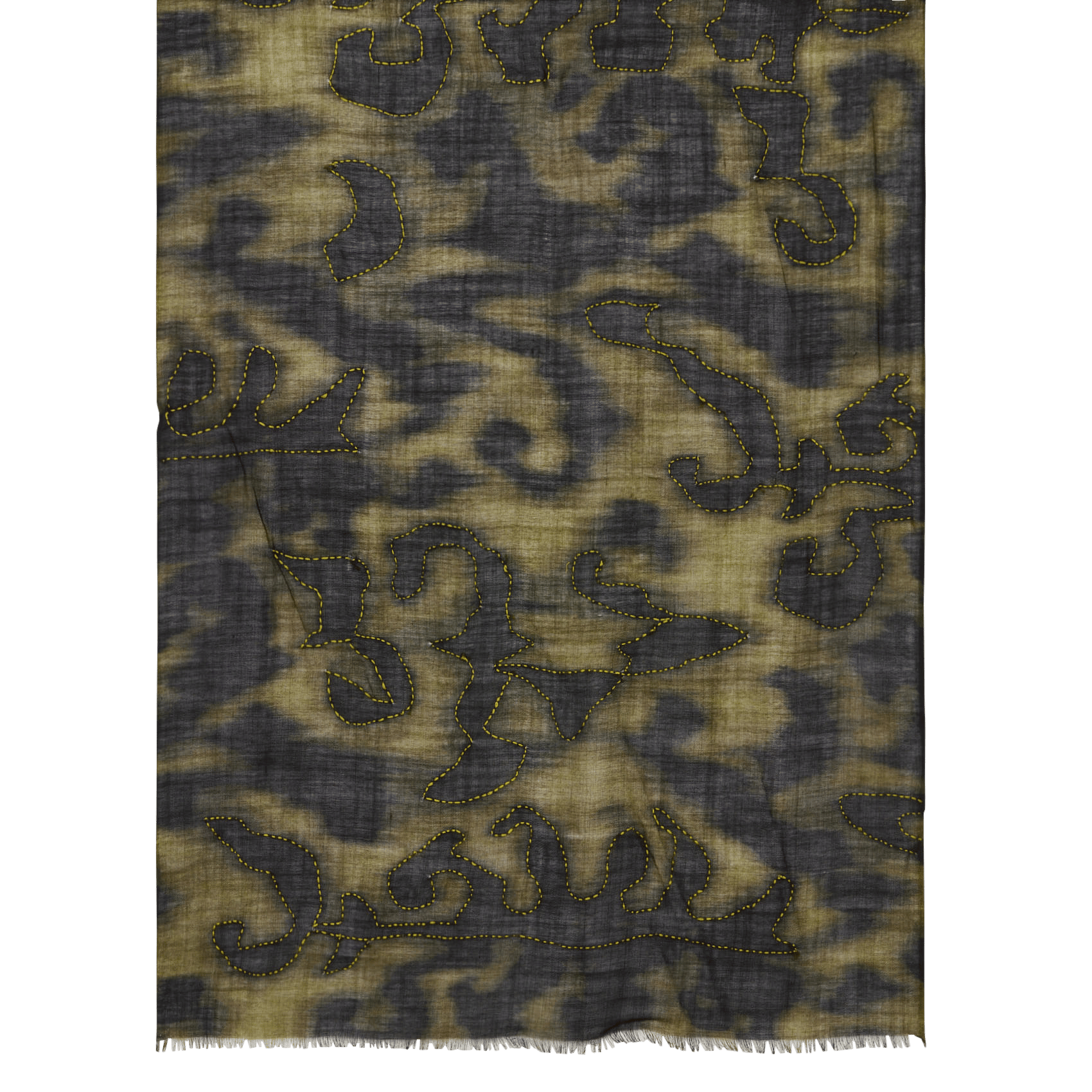 Wool scarf LA FEE MARABOUTEE Khaki