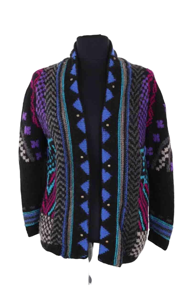 Alpaca wool cardigan ANTIK BATIK - Seconde Main Multicolored