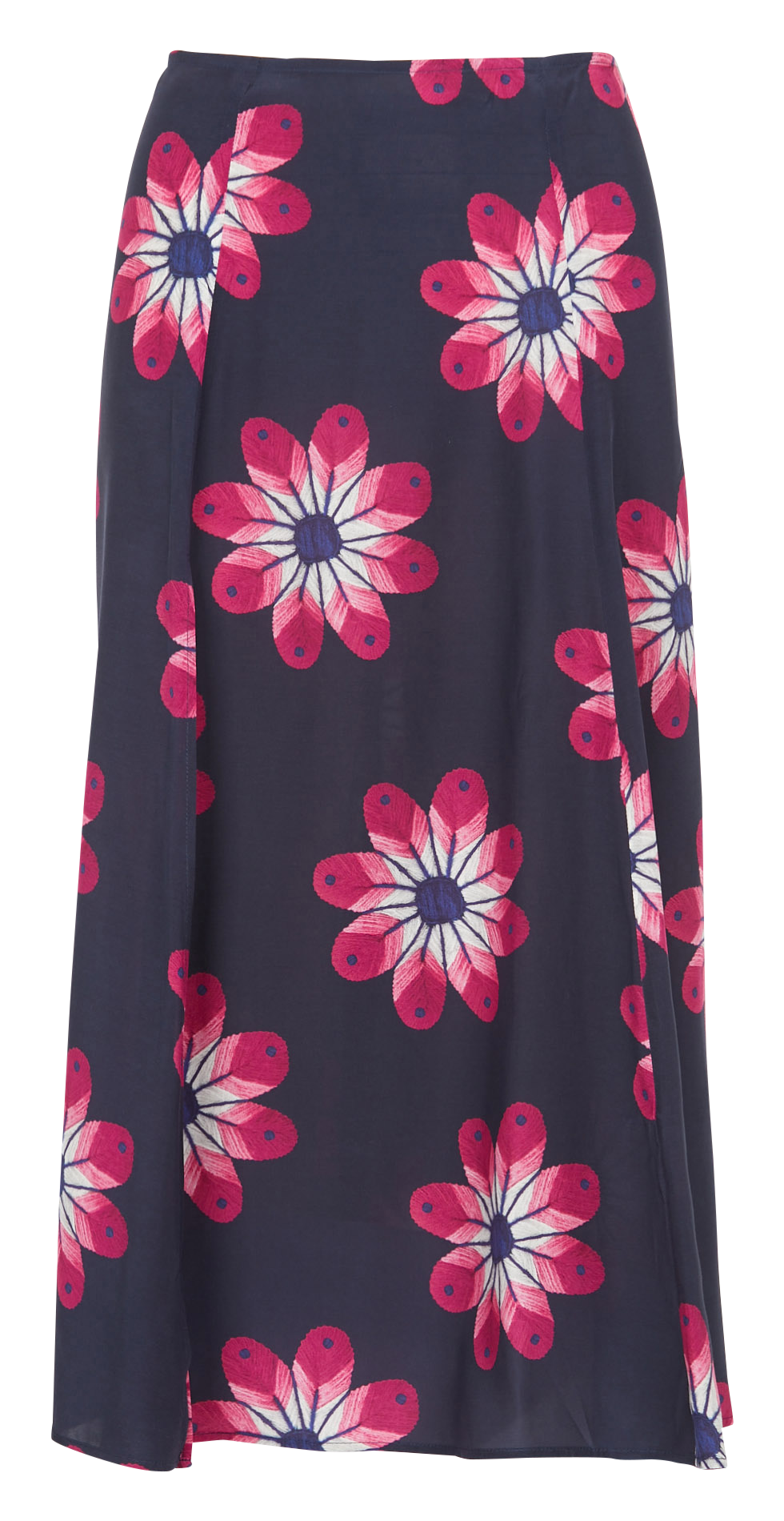 Jupe midi imprimée  SOI PARIS Bleu