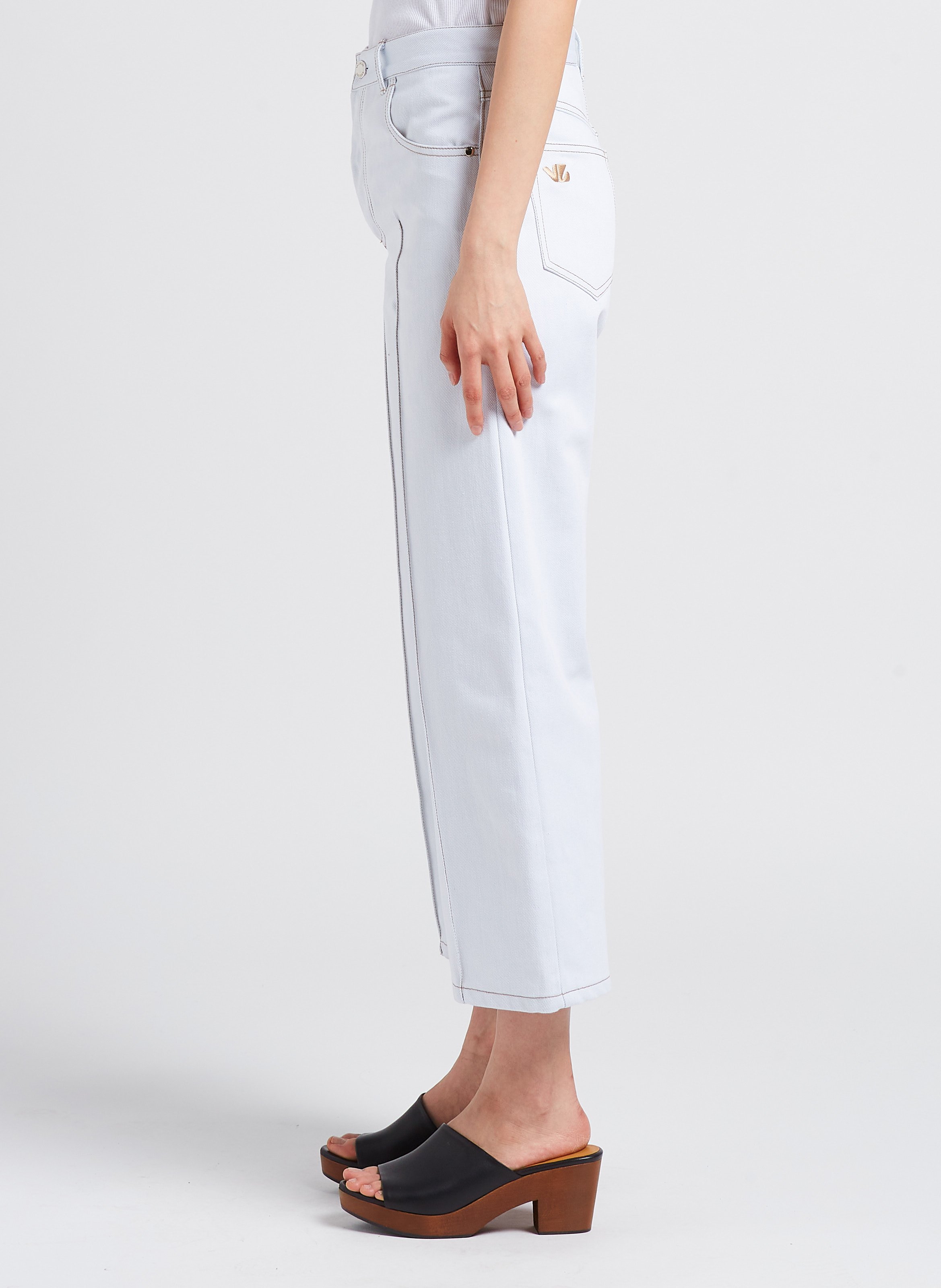 Jean flare taille haute VALENTINE GAUTHIER Vert