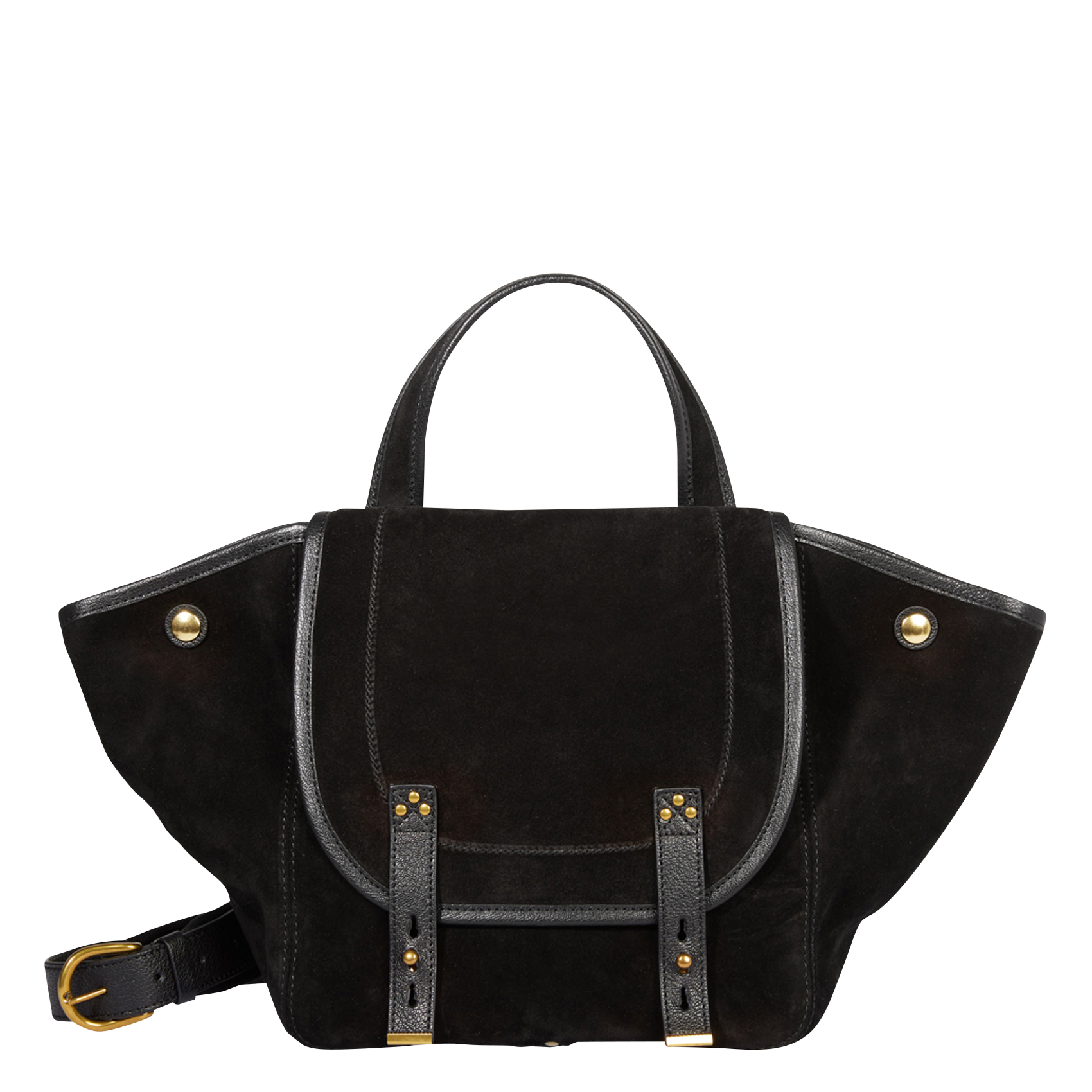 Suede-effect leather tote bag JEROME DREYFUSS