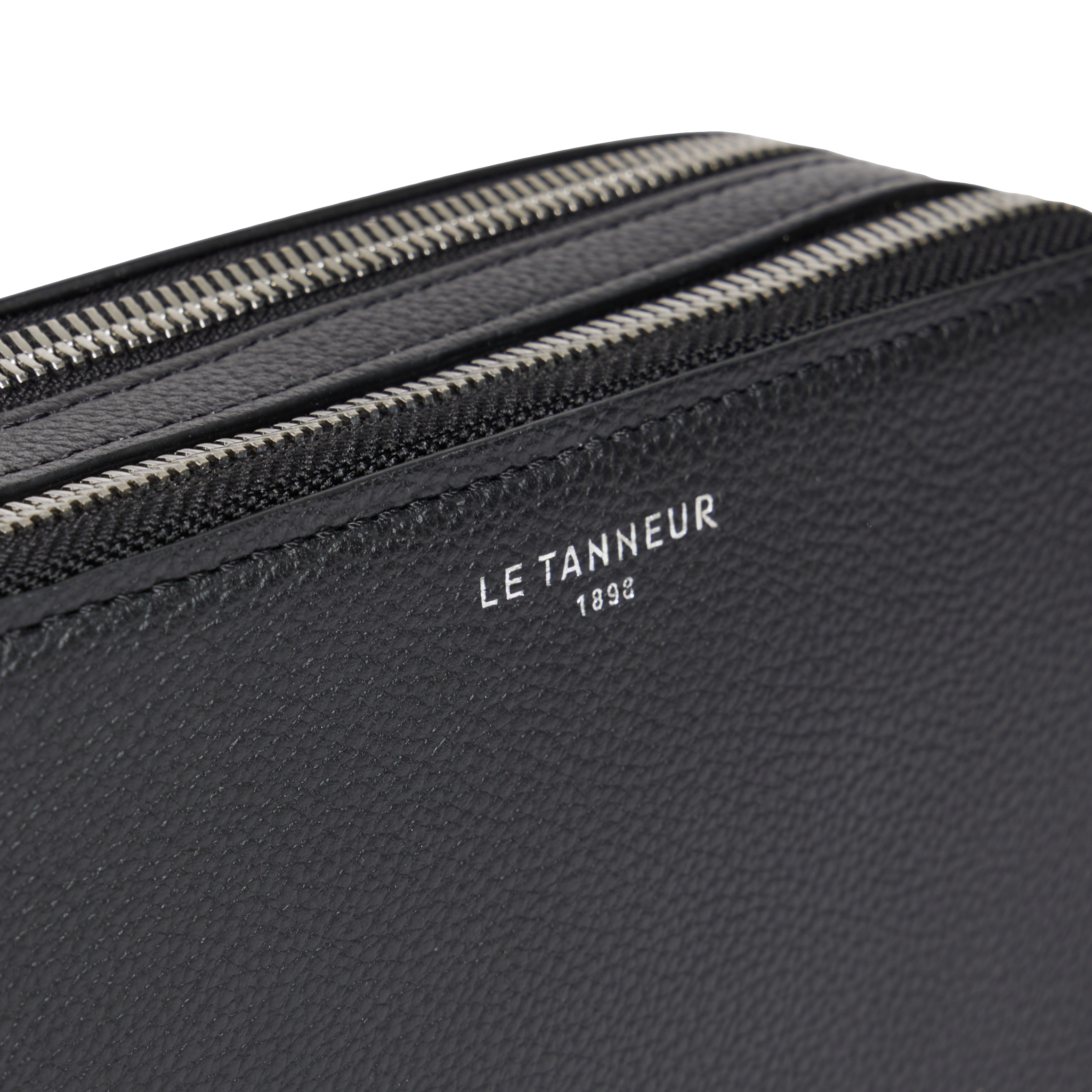 Sac bandoulière en cuir LE TANNEUR Black