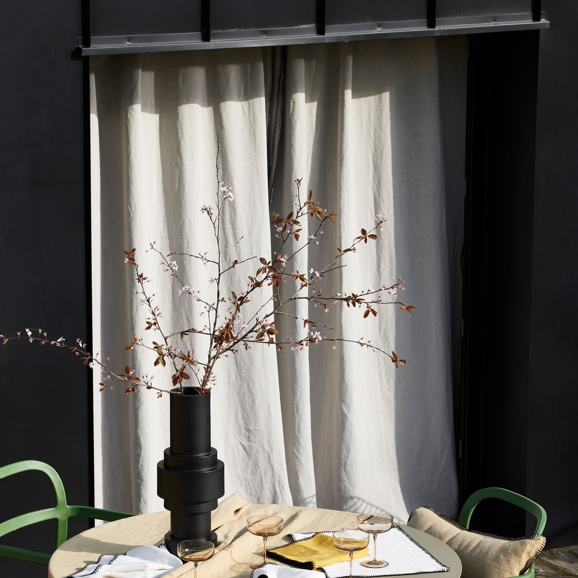 NINO - Curtain with gathering tape MADURA Beige