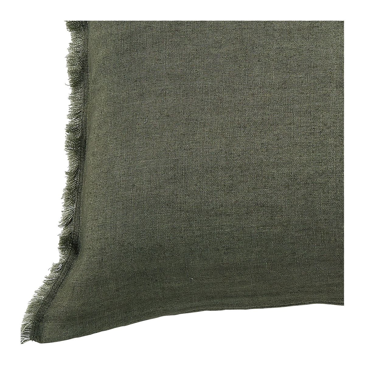 Linen cushion cover Green