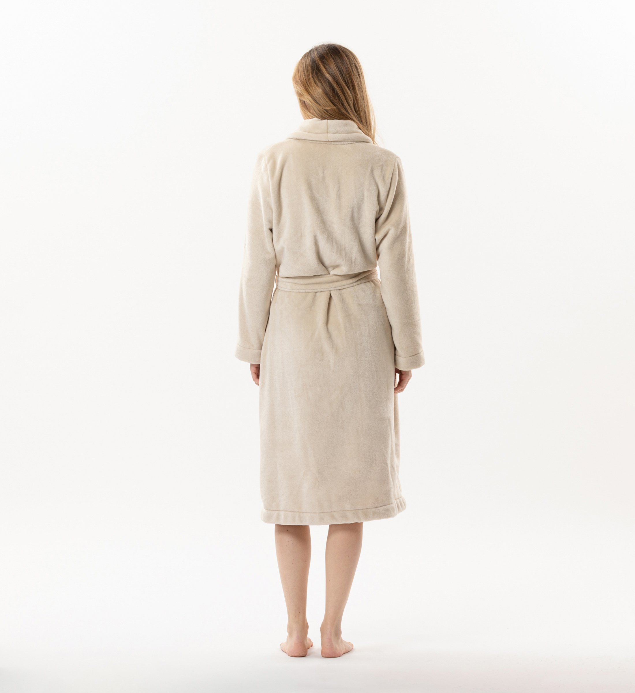 Plush Flannel Robe LE CHAT Beige