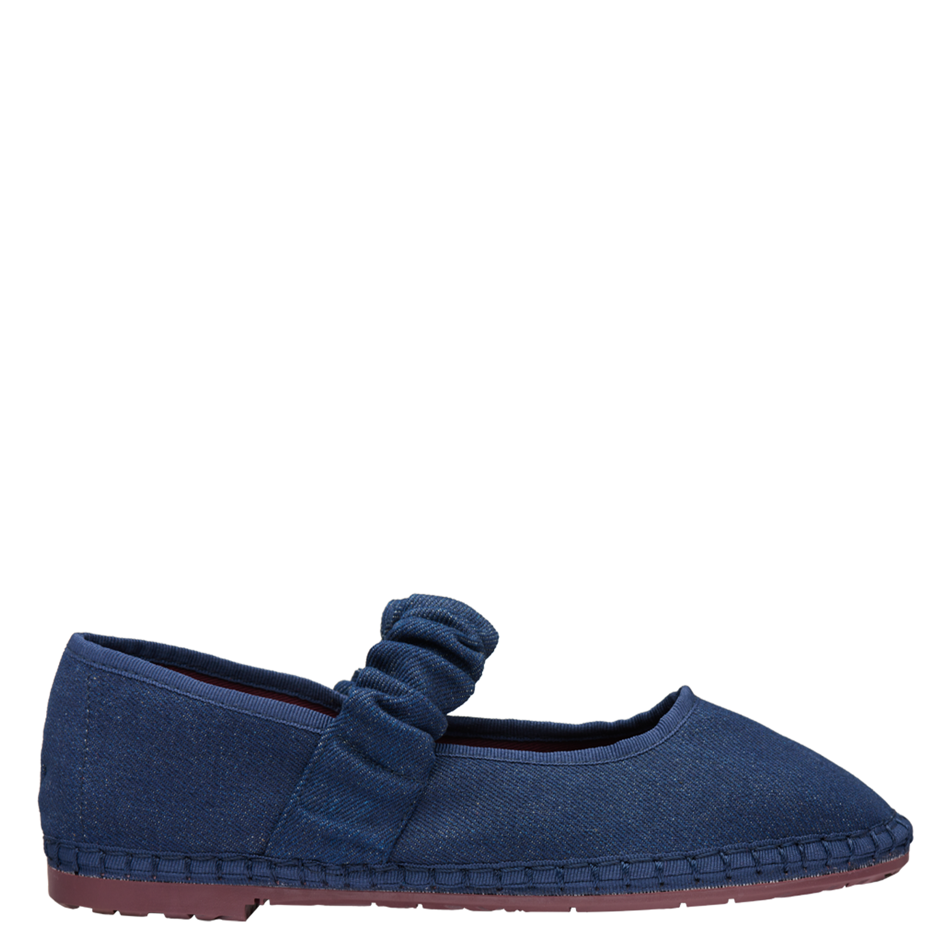 Cotton denim ballet flats FLABELUS Blue