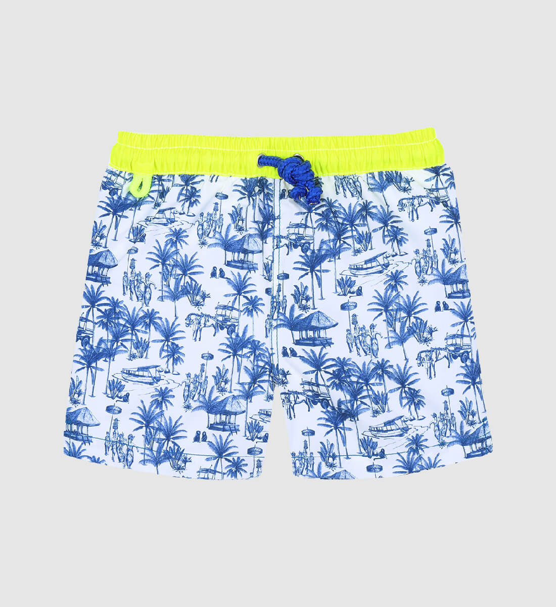Swim shorts - Balinese canvas GILI'S Blue