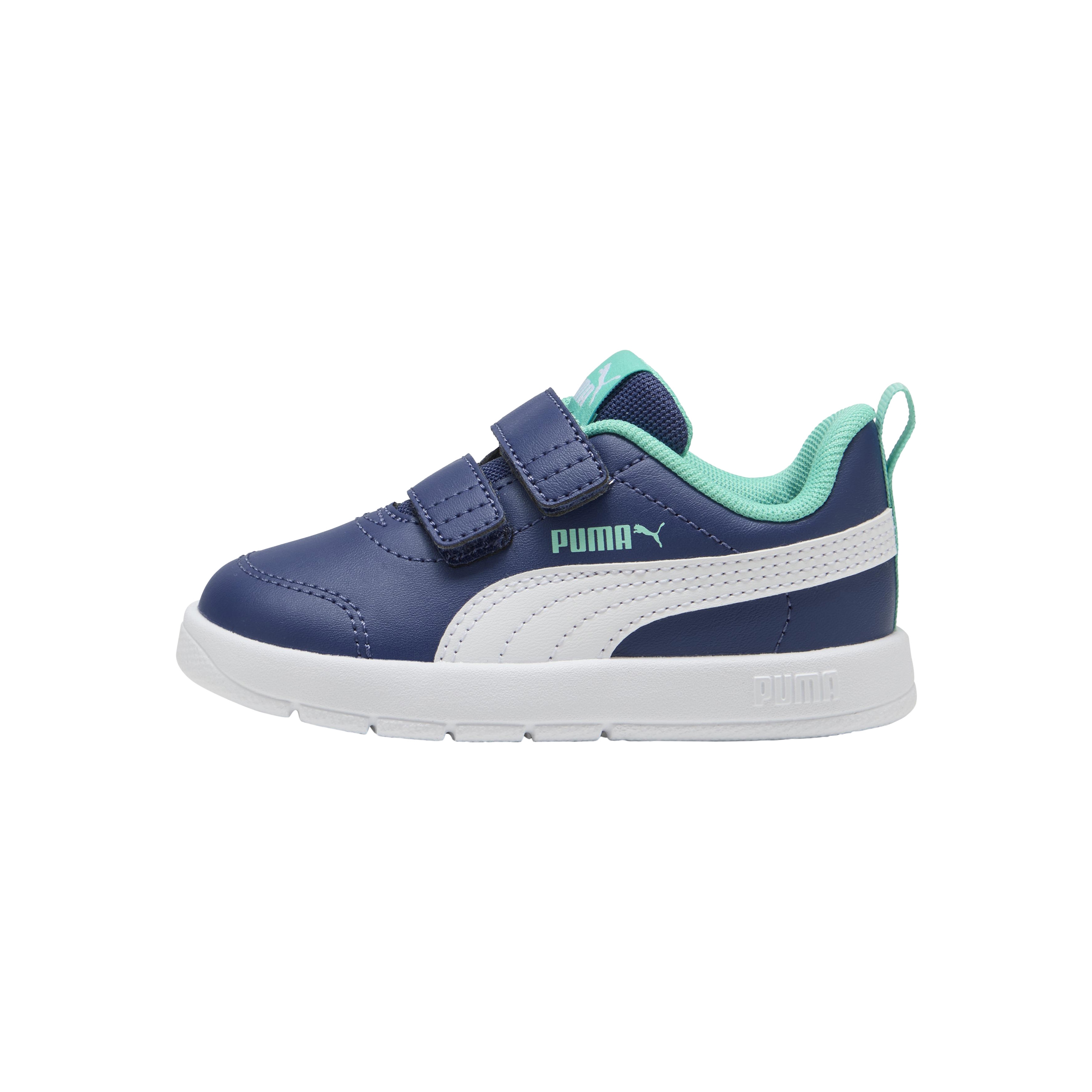 Low children's sneaker with Velcro straps Courtflex v3 v inf PUMA Blue