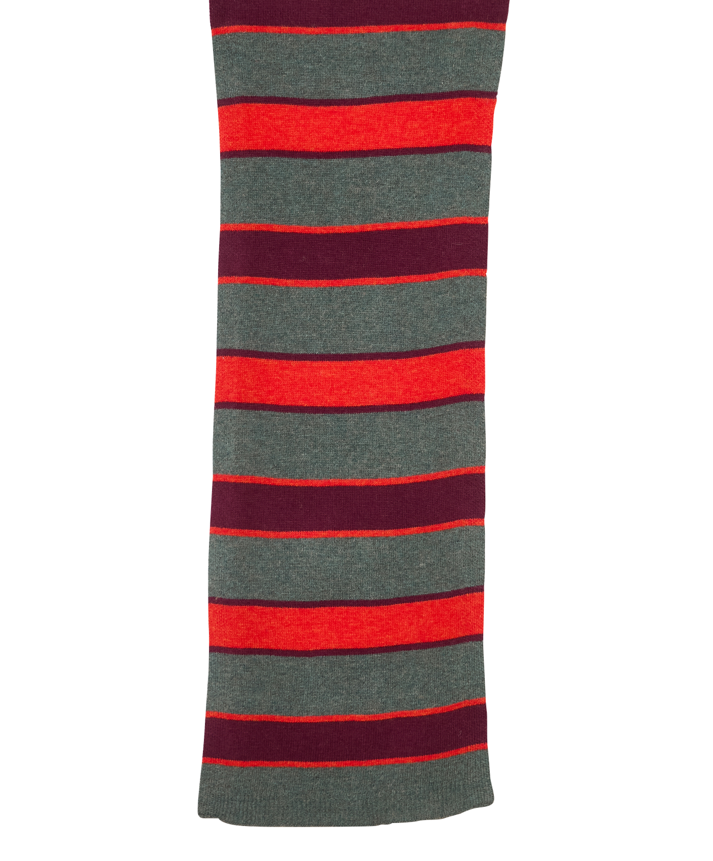 Foulard rayé en laine mélangée NICE THINGS Vert