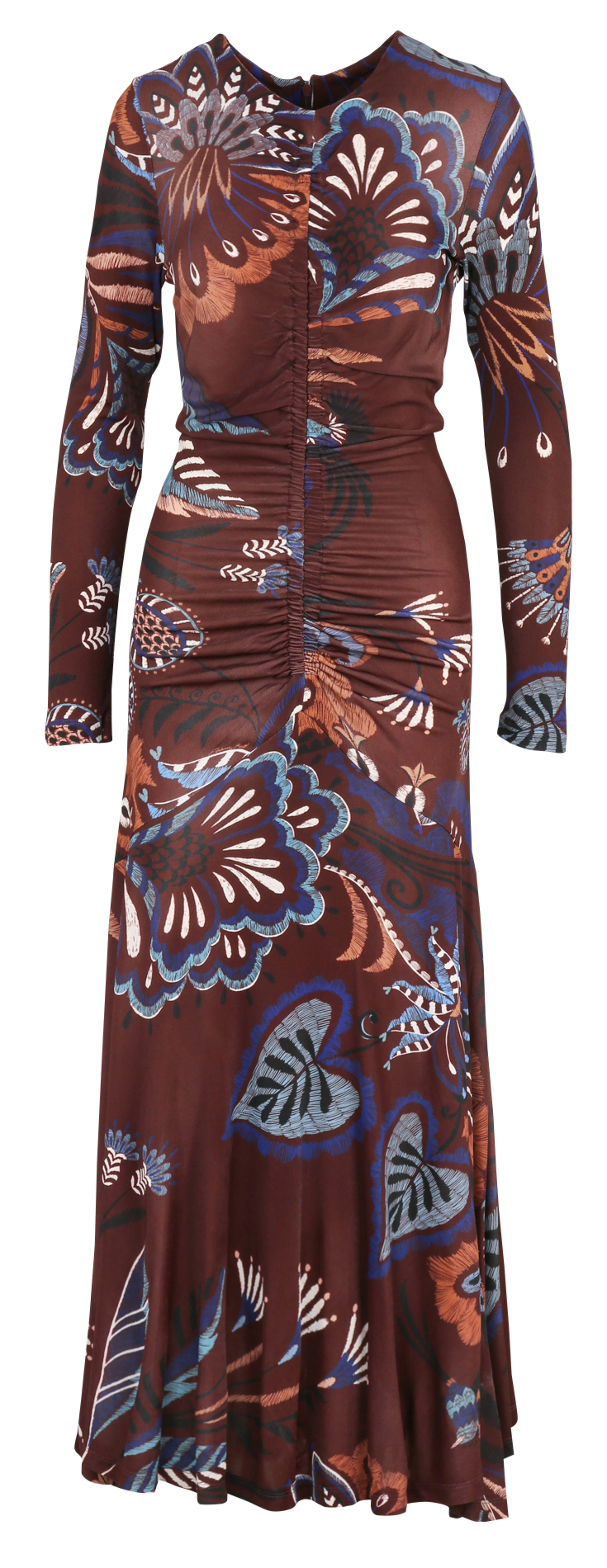 Floral print V-neck midi dress FARM RIO Brown