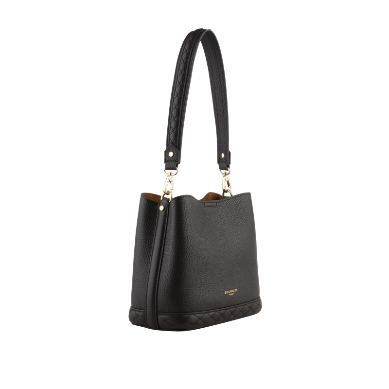 Satchel - cowhide leather POURCHET Brown