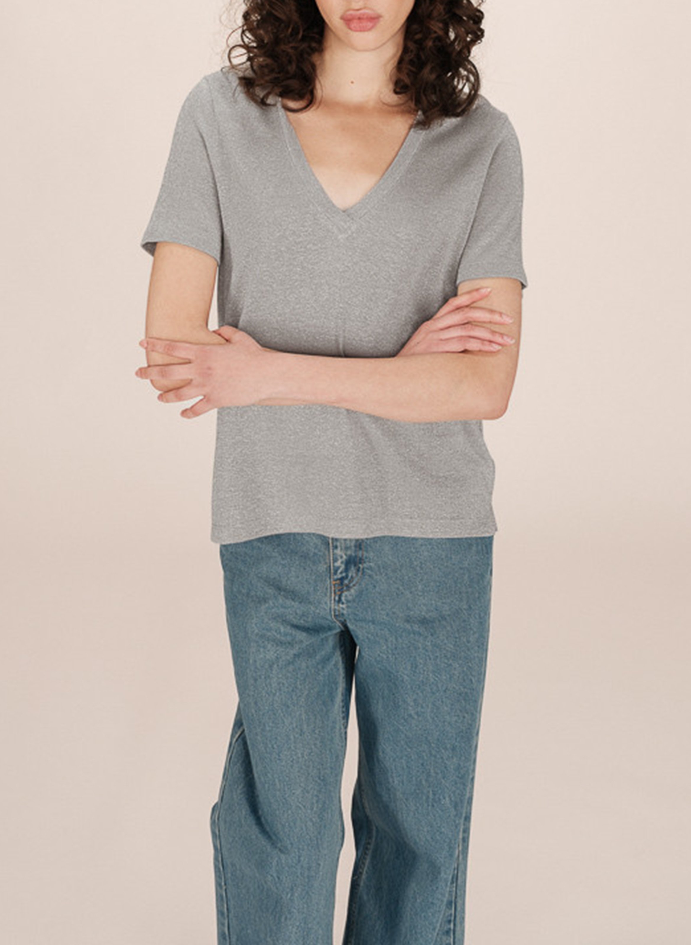 Tee-shirt col v  GRACE ET MILA