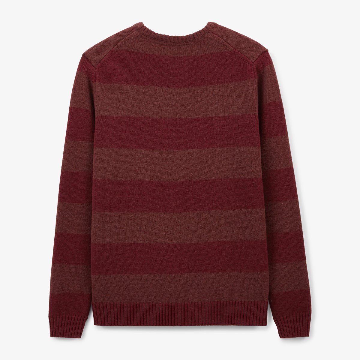Rib-knit straight sweater SERGE BLANCO Red