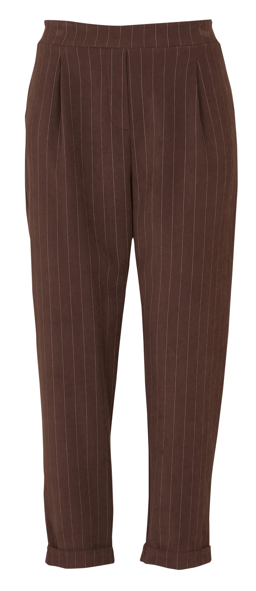 Pantaloln droit en velours PLEASE Marron