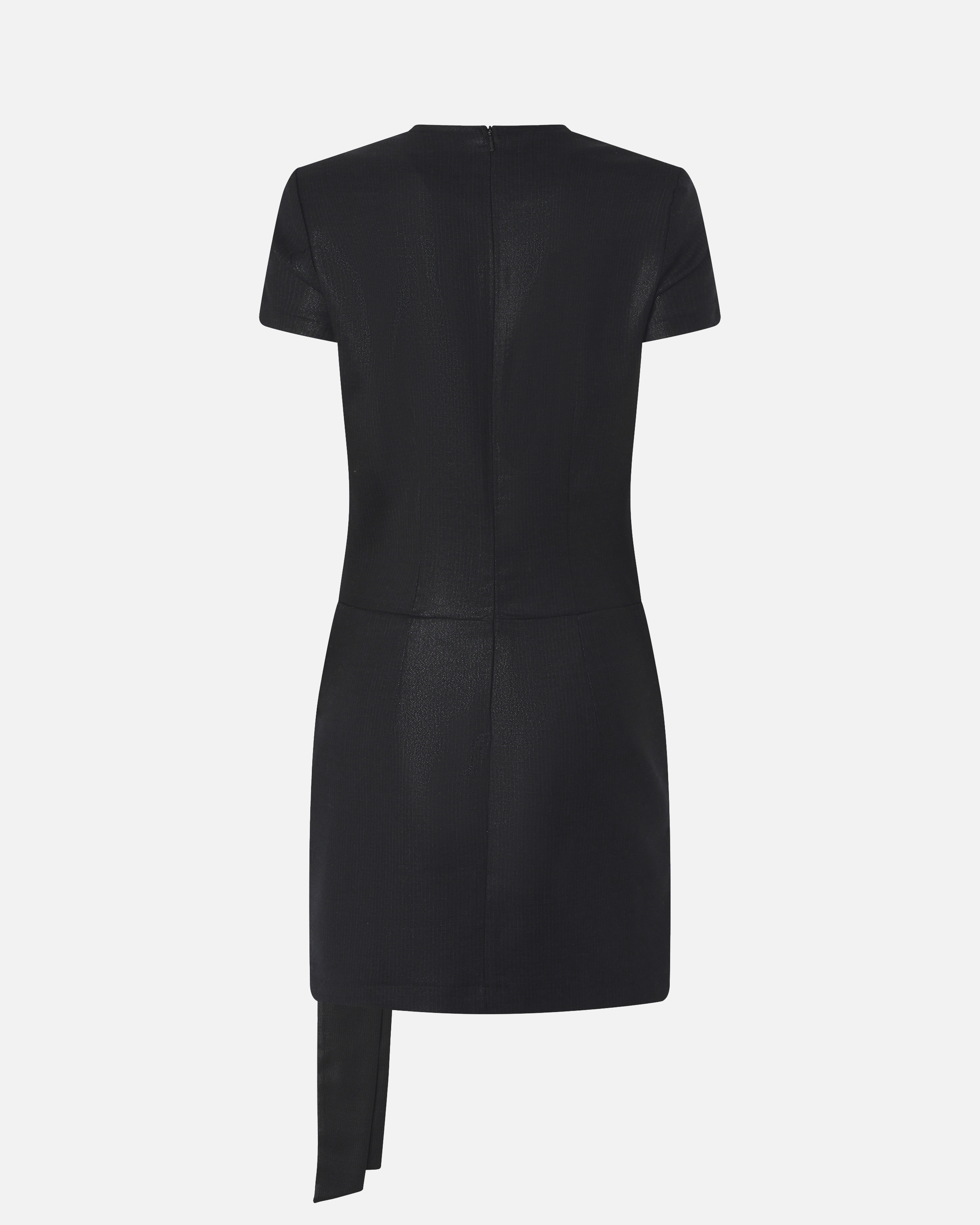 Short dress with stripes and draping PINKO Black