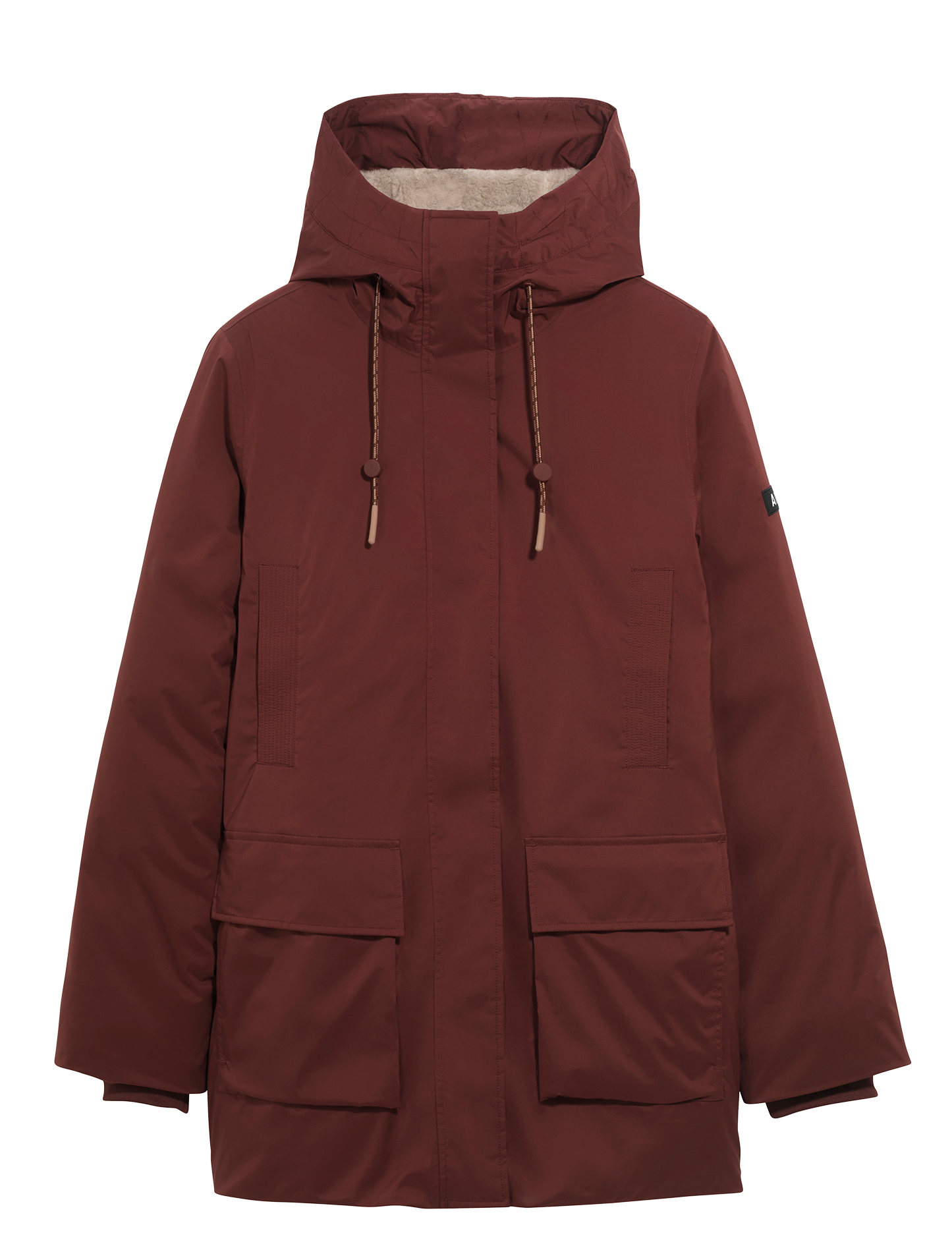 Fishtail lined parka AIGLE Red