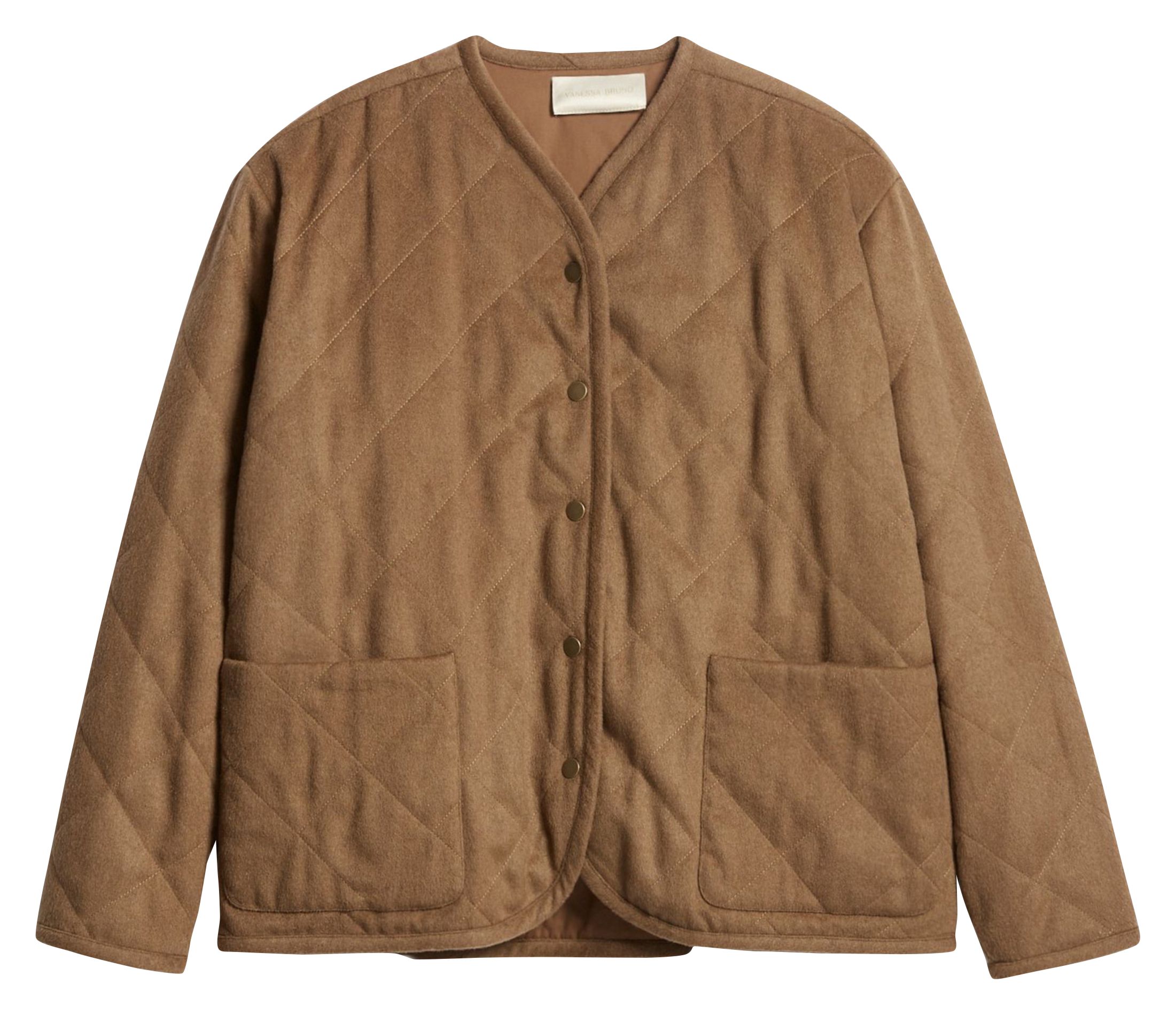 Oversized quilted jacket VANESSA BRUNO Brown