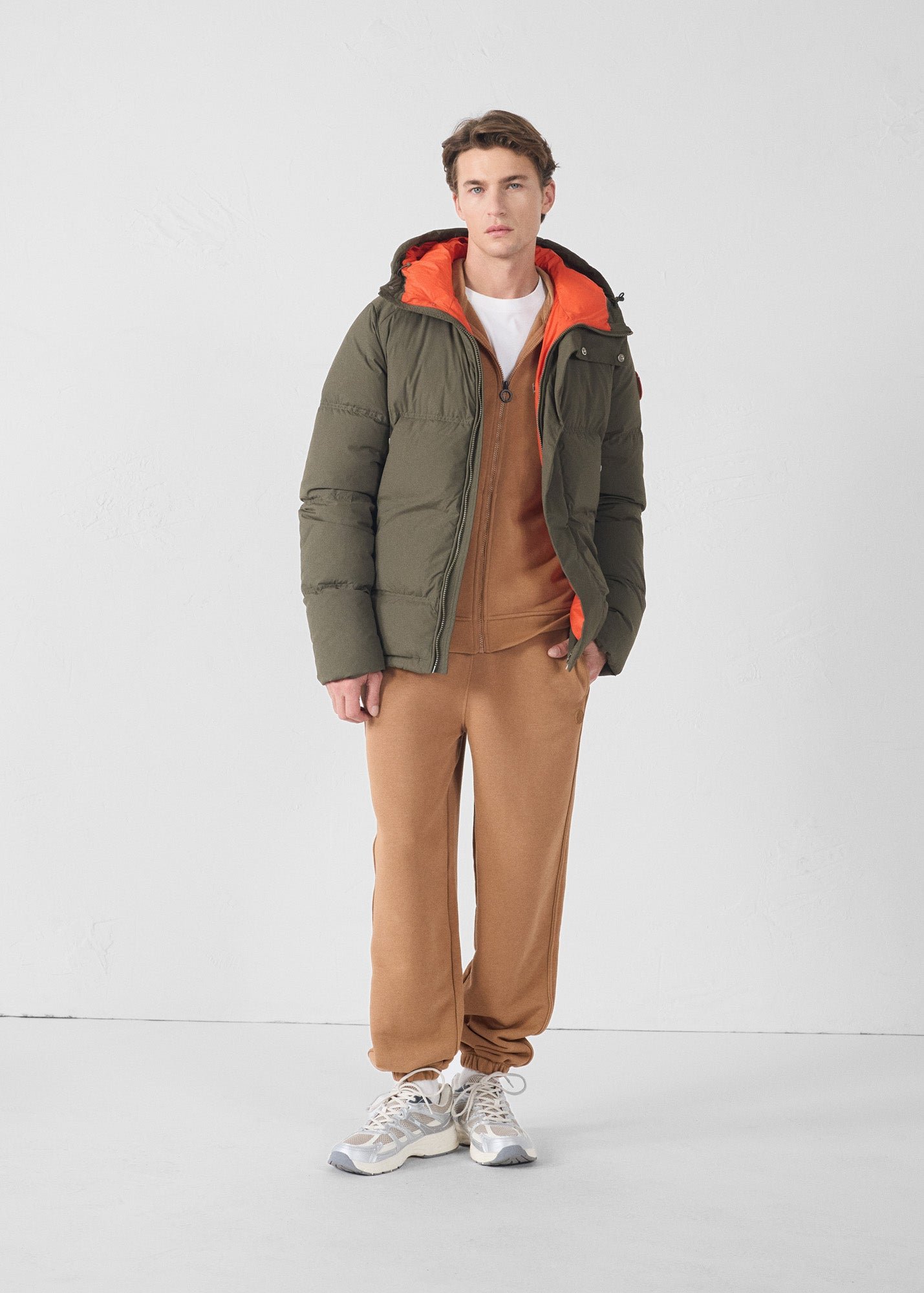 Sanji puffer cold weather jacket JOTT Green