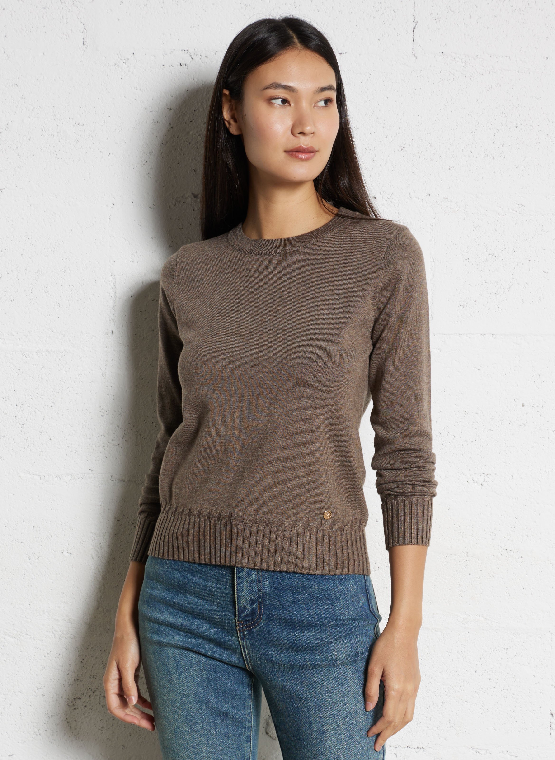 Fitted round neck sweater LA PETITE ETOILE
