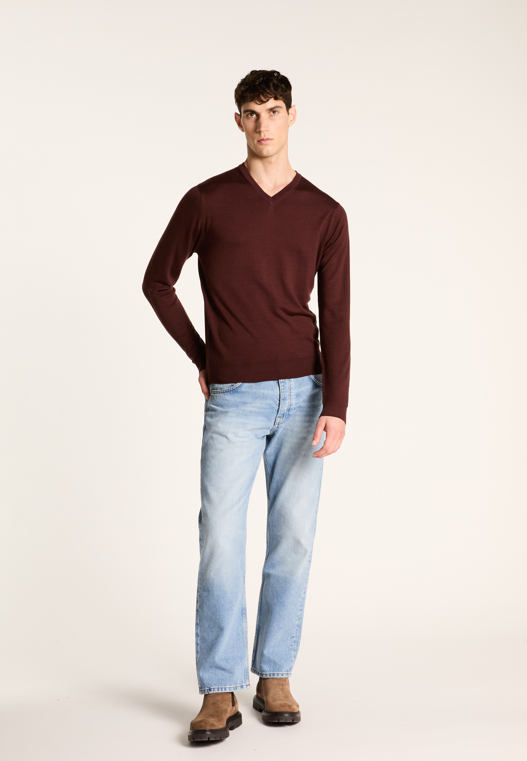 Bunelle wool V-neck sweater MAISON MONTAGUT