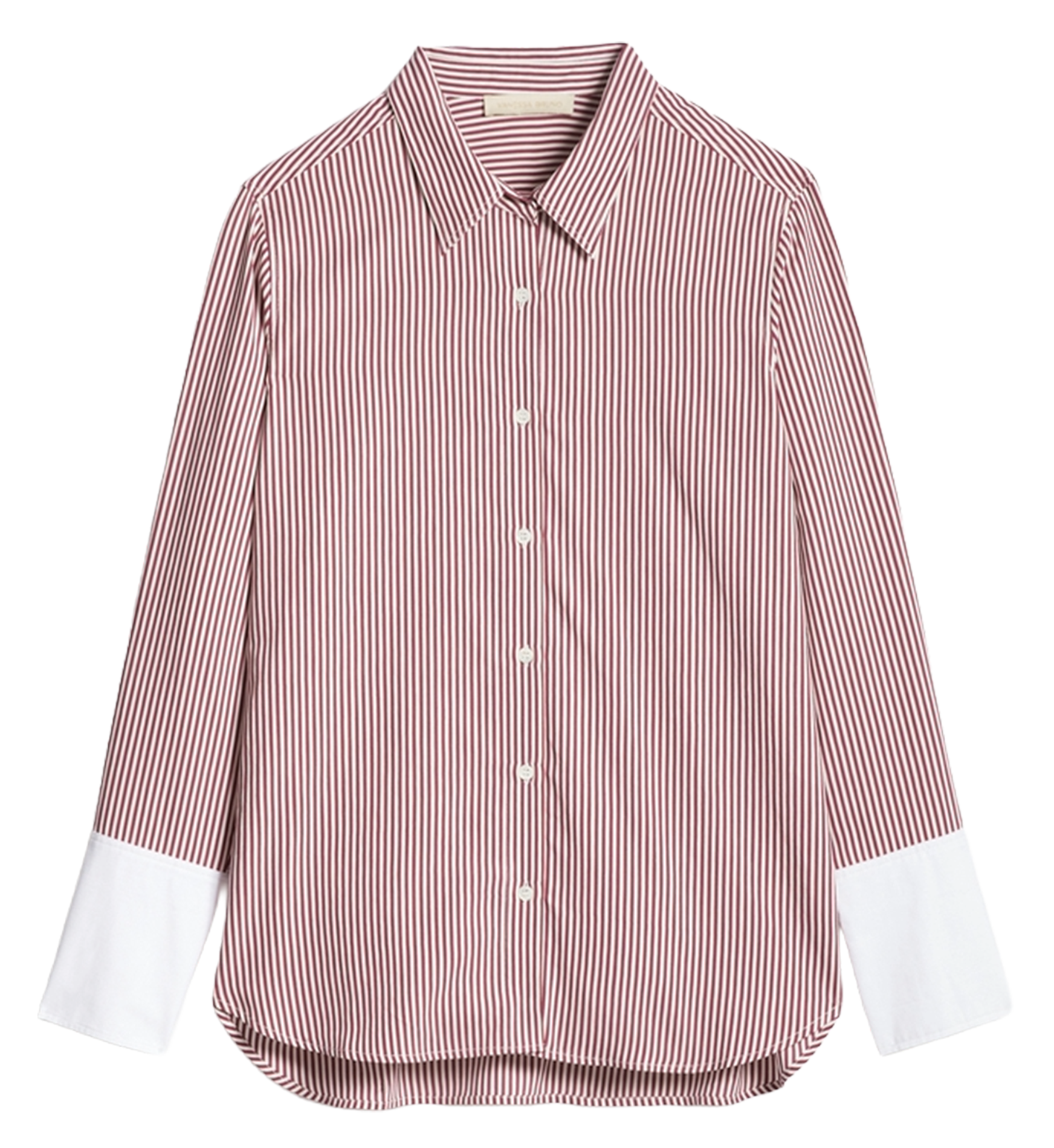Oversized shirt with thin stripes VANESSA BRUNO Pink