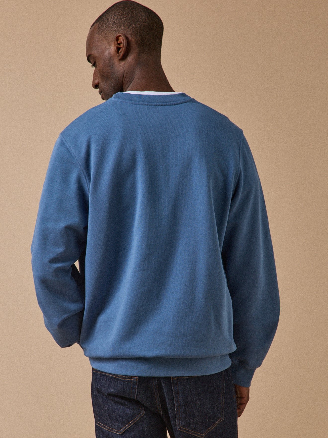 Organic cotton fleece sweatshirt CYRILLUS Blue