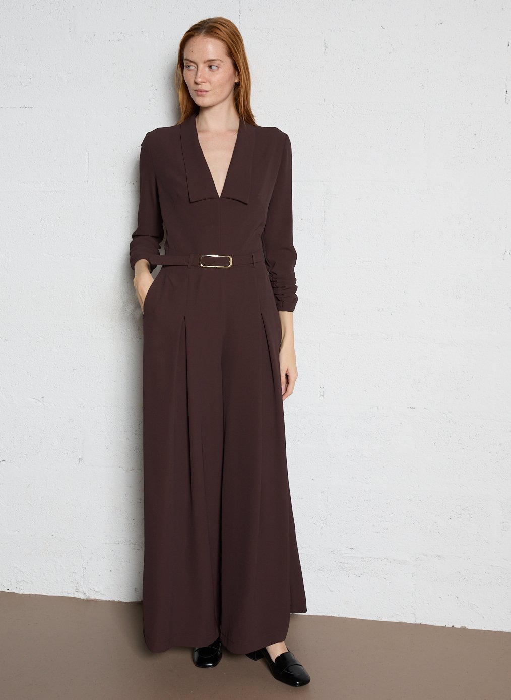 Combinaison palazzo IMPERIAL Marron
