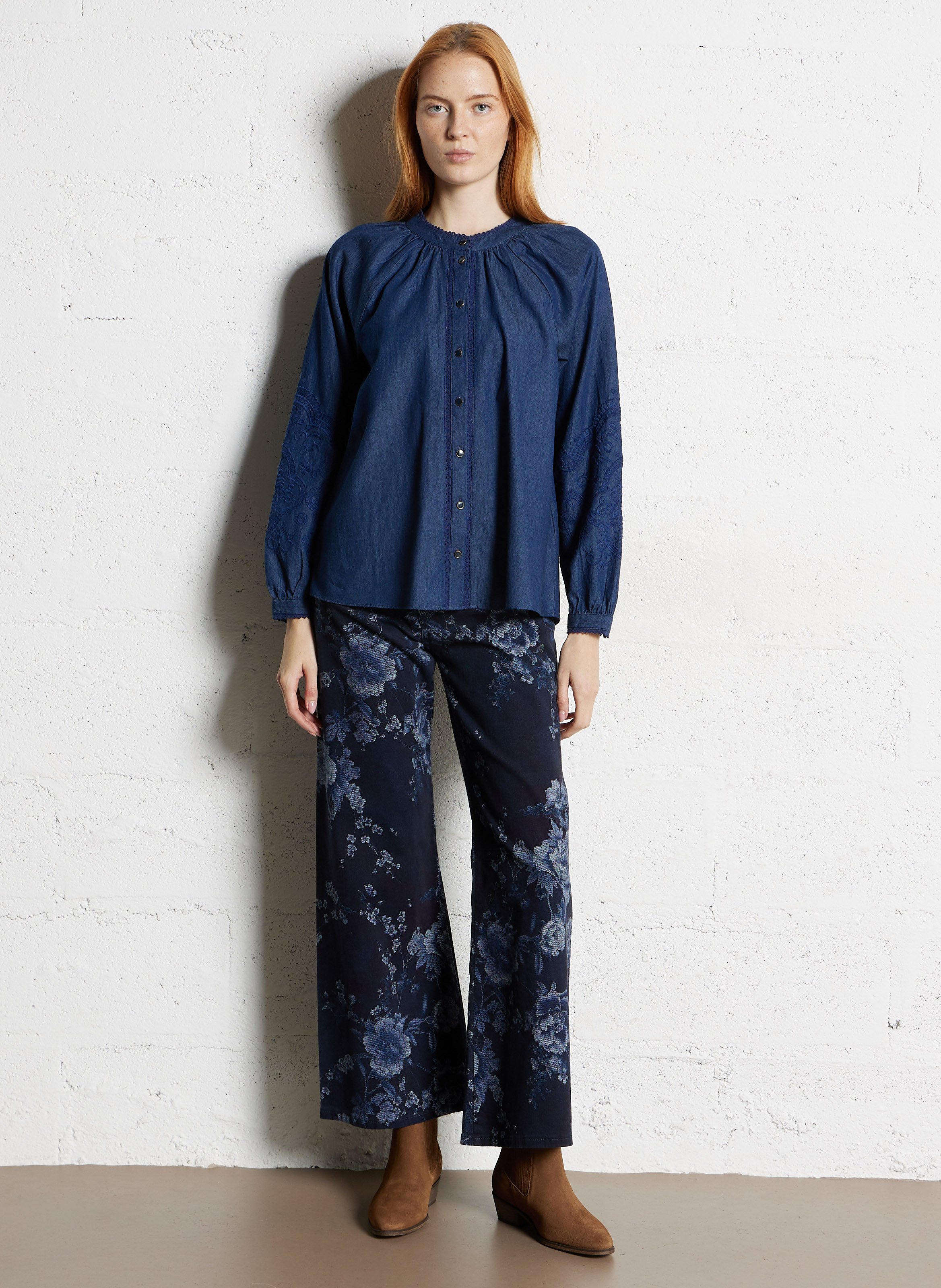 Stiefeletten aus Veloursleder ANTHOLOGY PARIS Braun