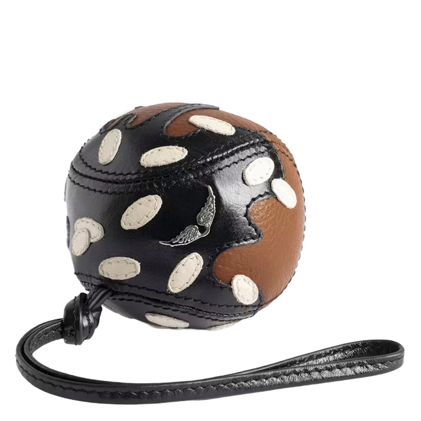 Afneembare, leren draagband ZADIG&VOLTAIRE Zwart